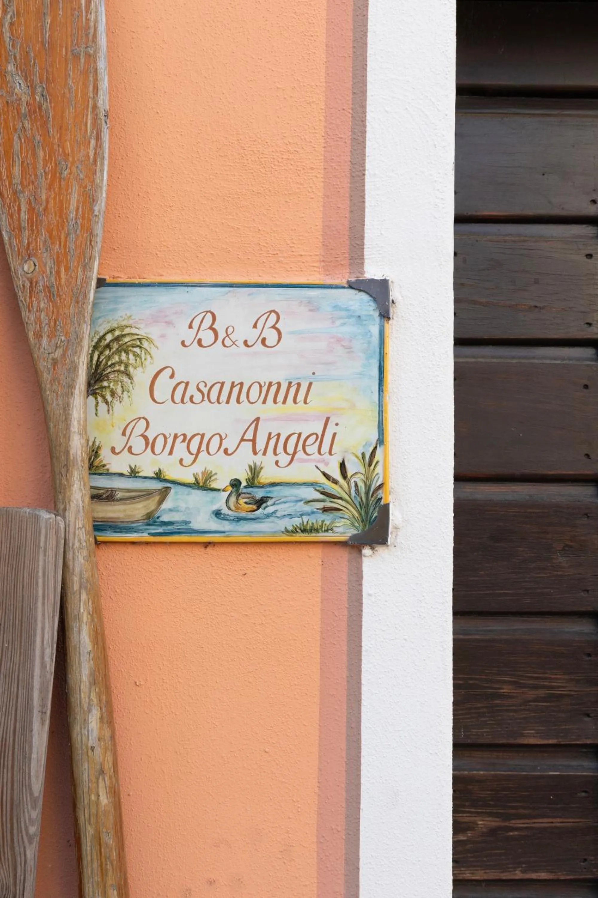 Text overlay in B&B Casanonni Borgo Angeli