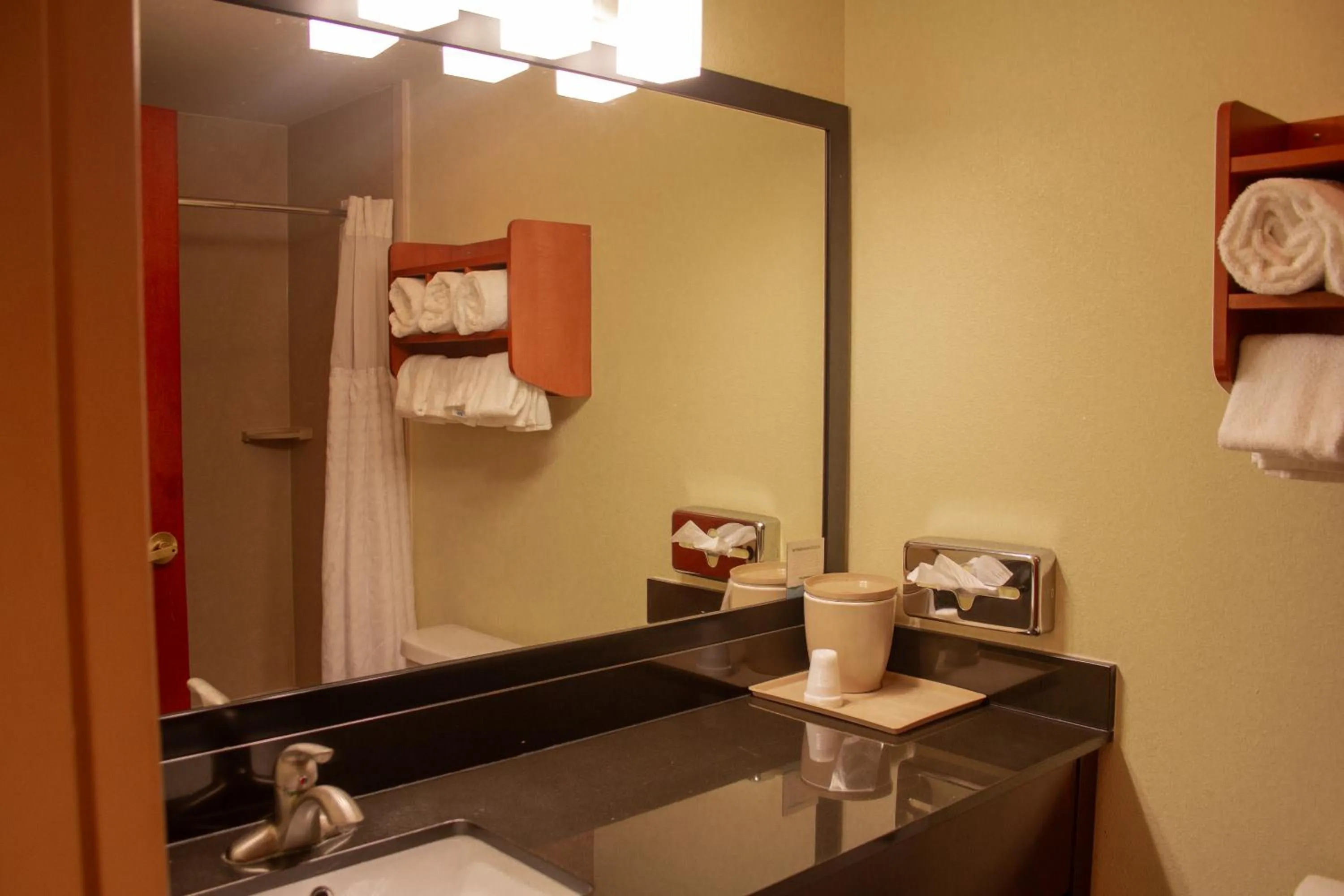 Bed in University Hotel & Suites Shippensburg, Trademark by Wyndham