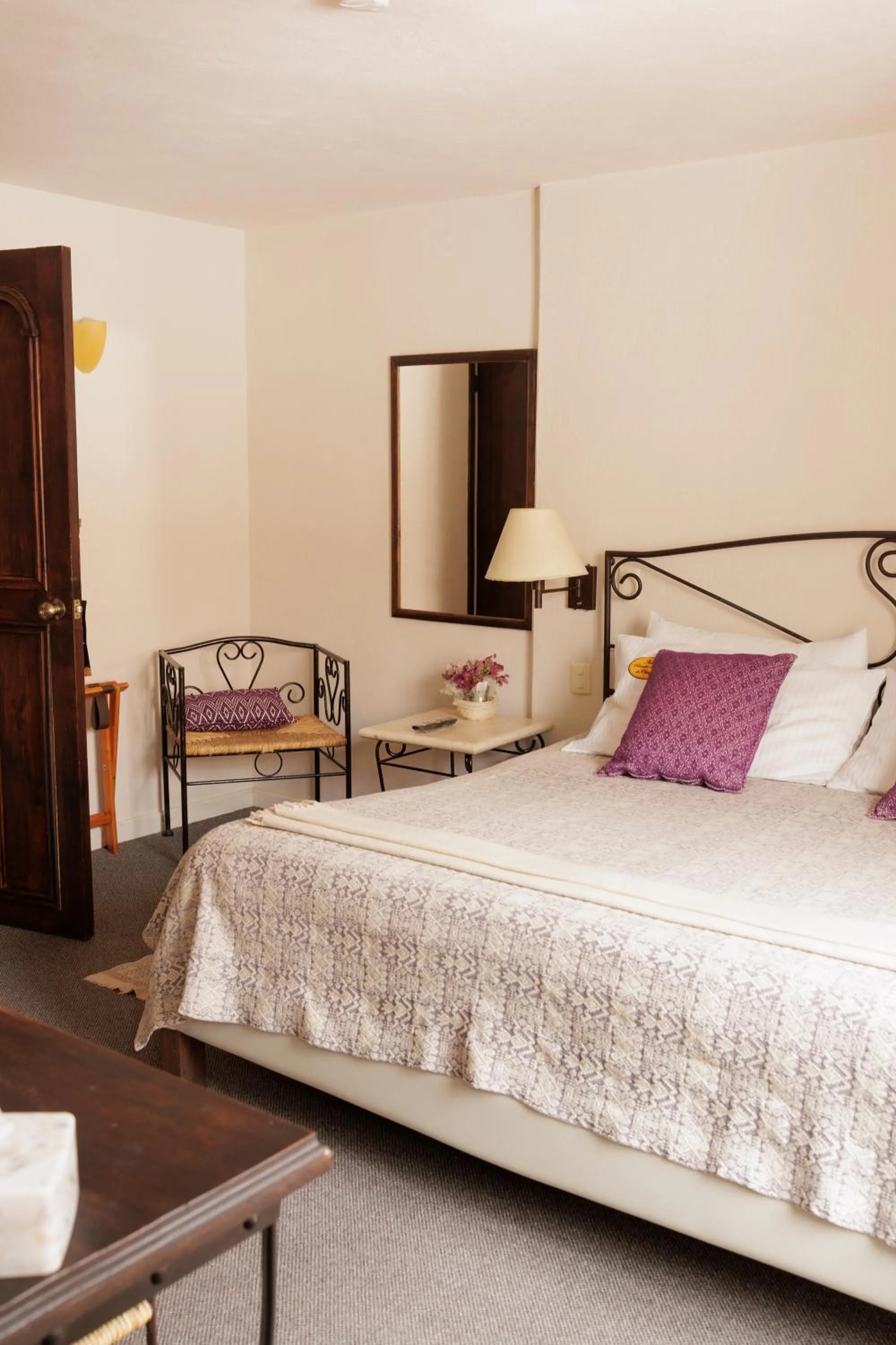 Decorative detail, Bed in Posada Real de Chiapas