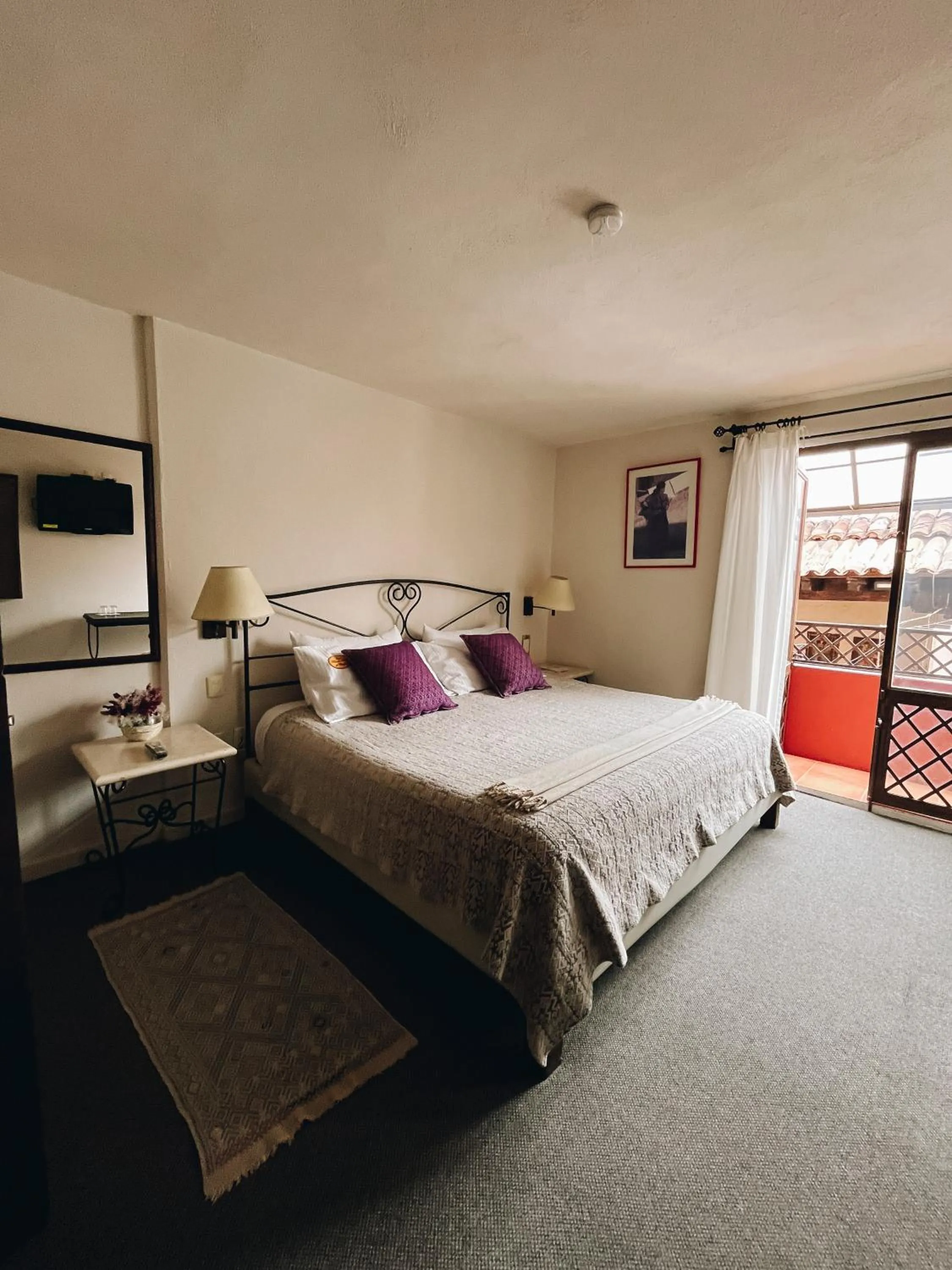 Garden view, Bed in Posada Real de Chiapas