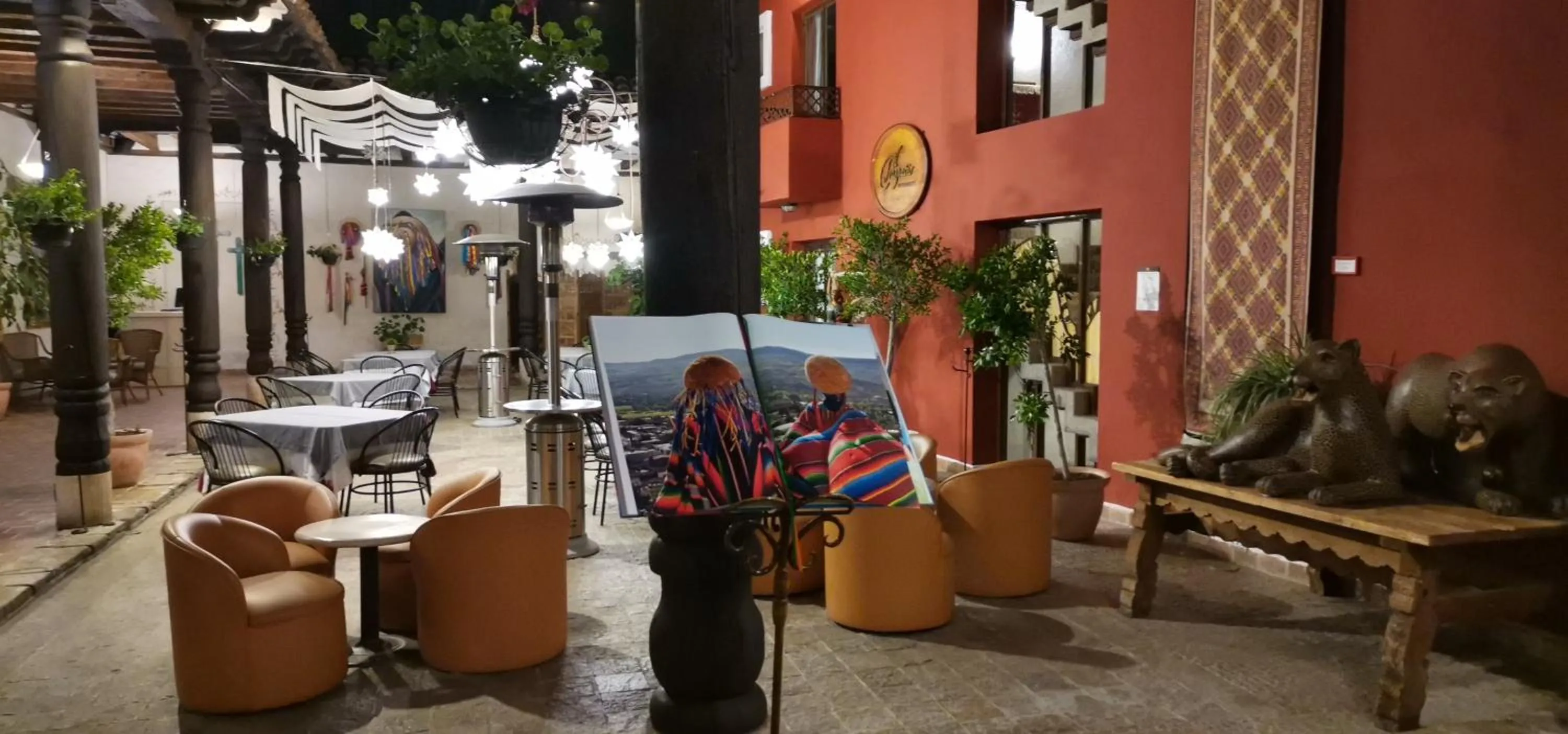 Dining area in Posada Real de Chiapas