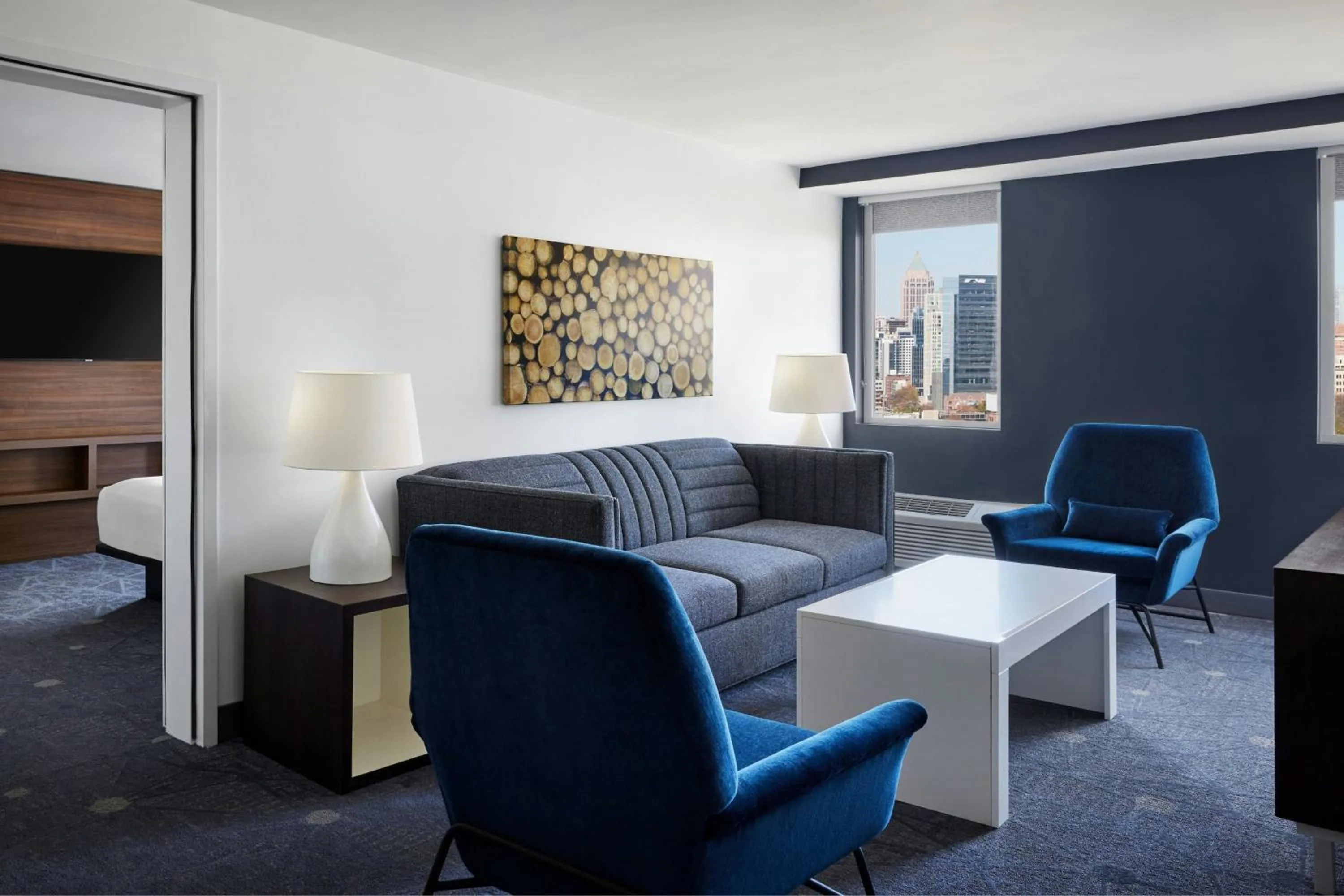 Living room in Aloft Atlanta Downtown