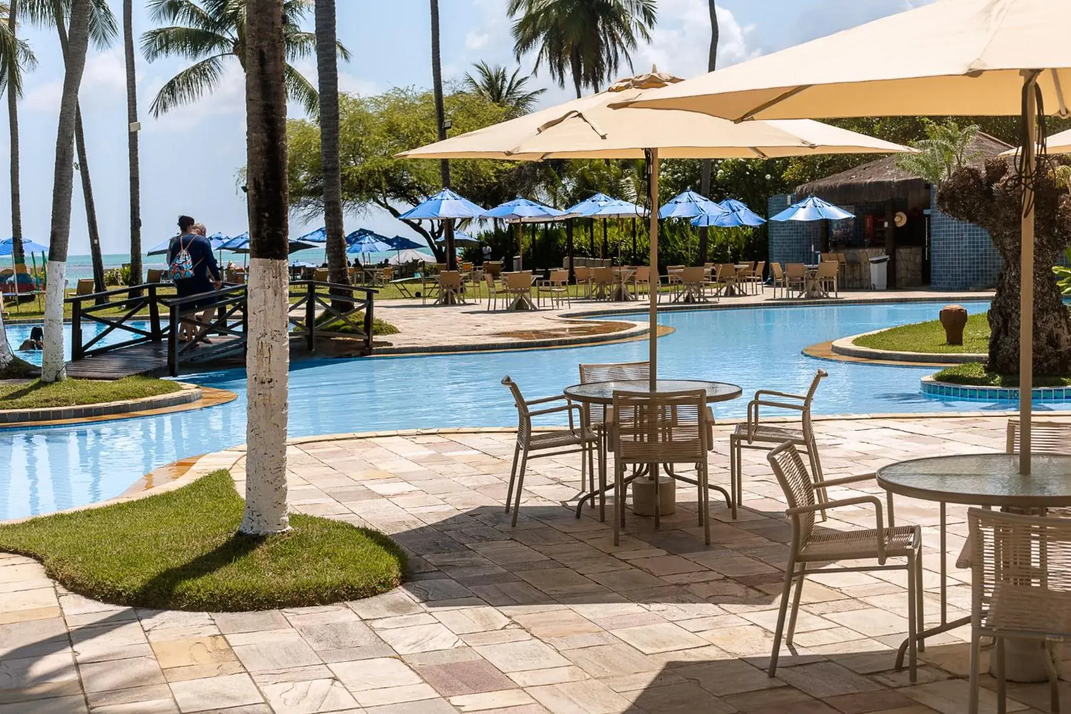 Pool view in Baía Branca Beach Resort Pool view in Baía Branca Beach Resort