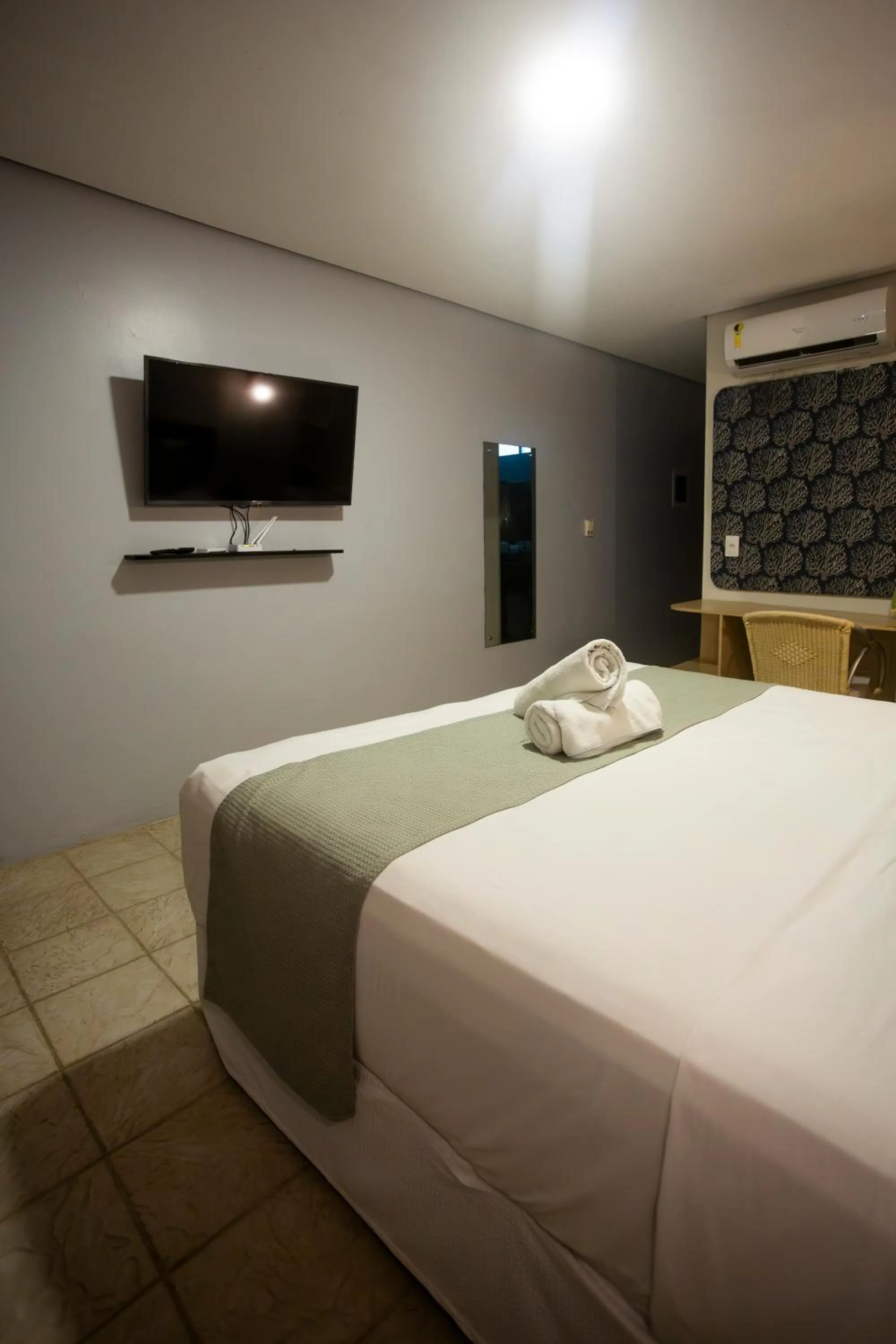 Bed in Baía Branca Beach Resort