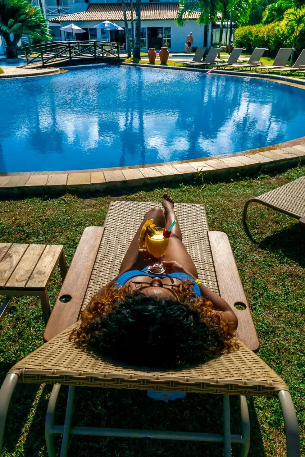 sunbed in Baía Branca Beach Resort