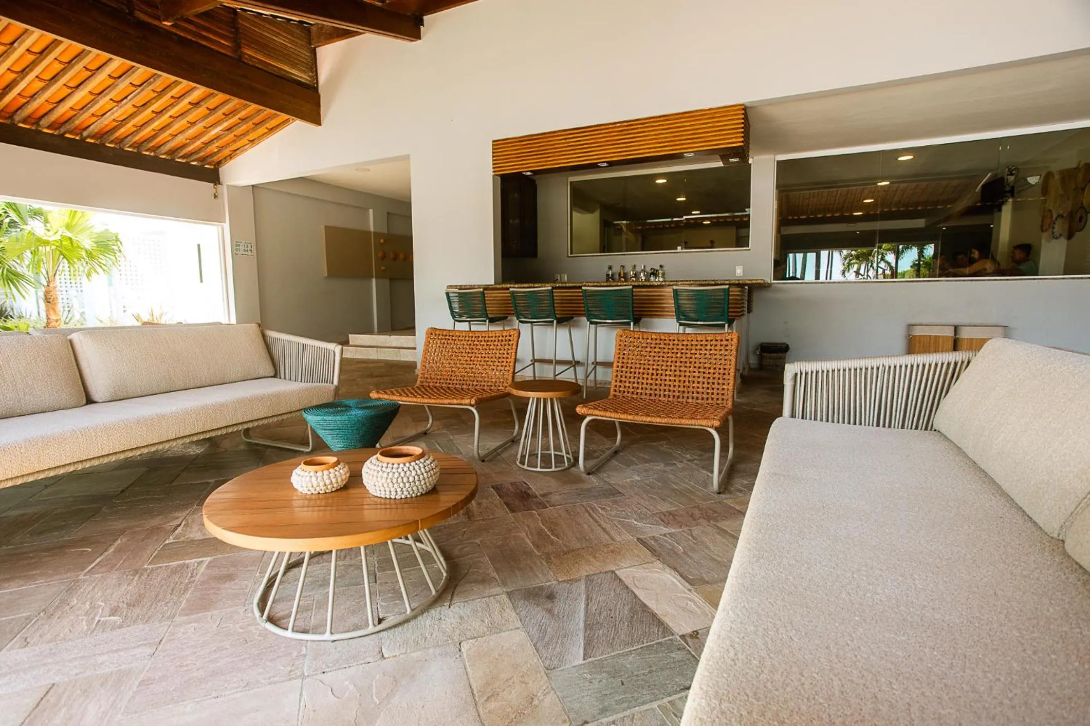 Living room in Baía Branca Beach Resort