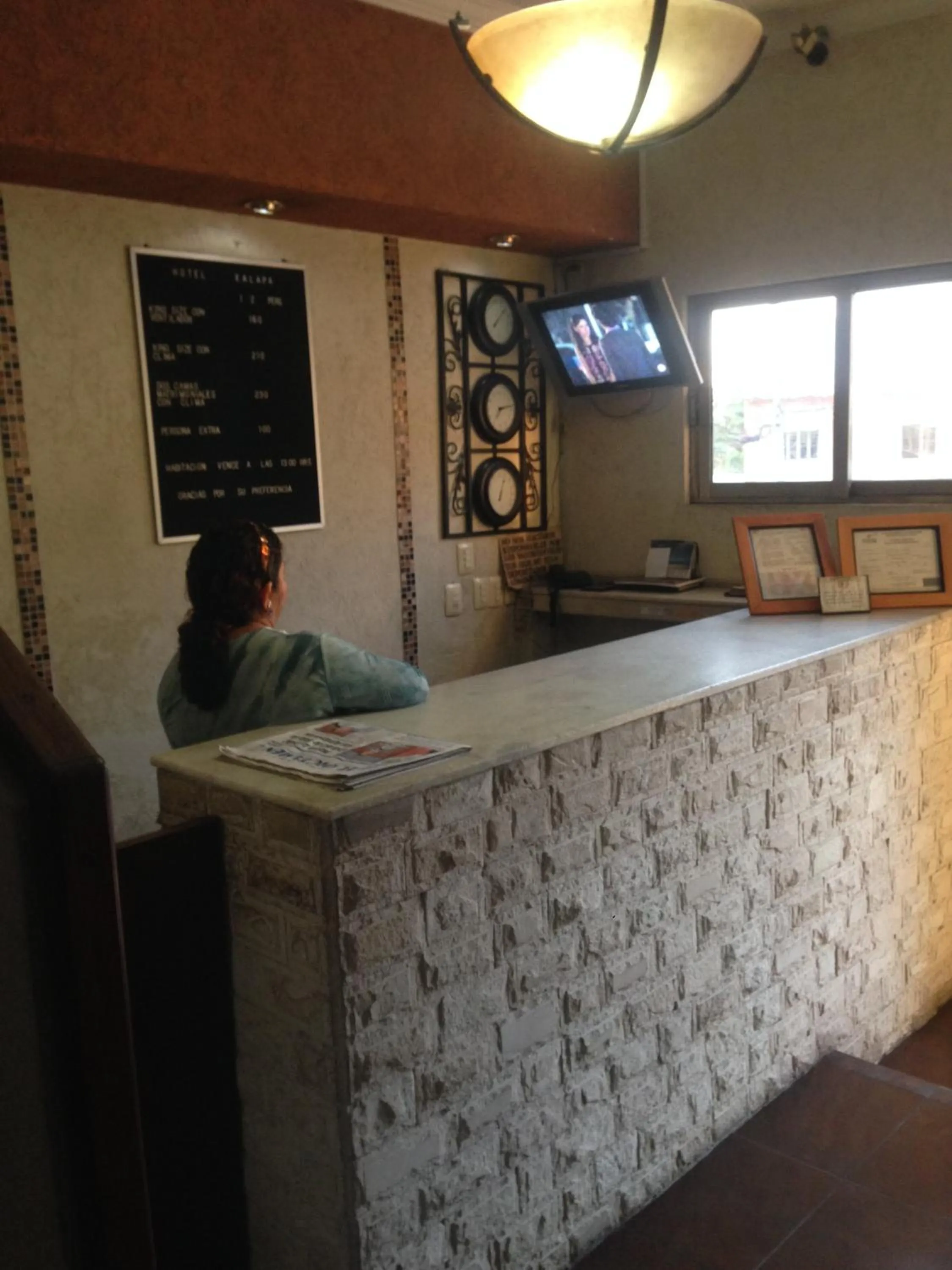 Lobby or reception in Hotel Xalapa