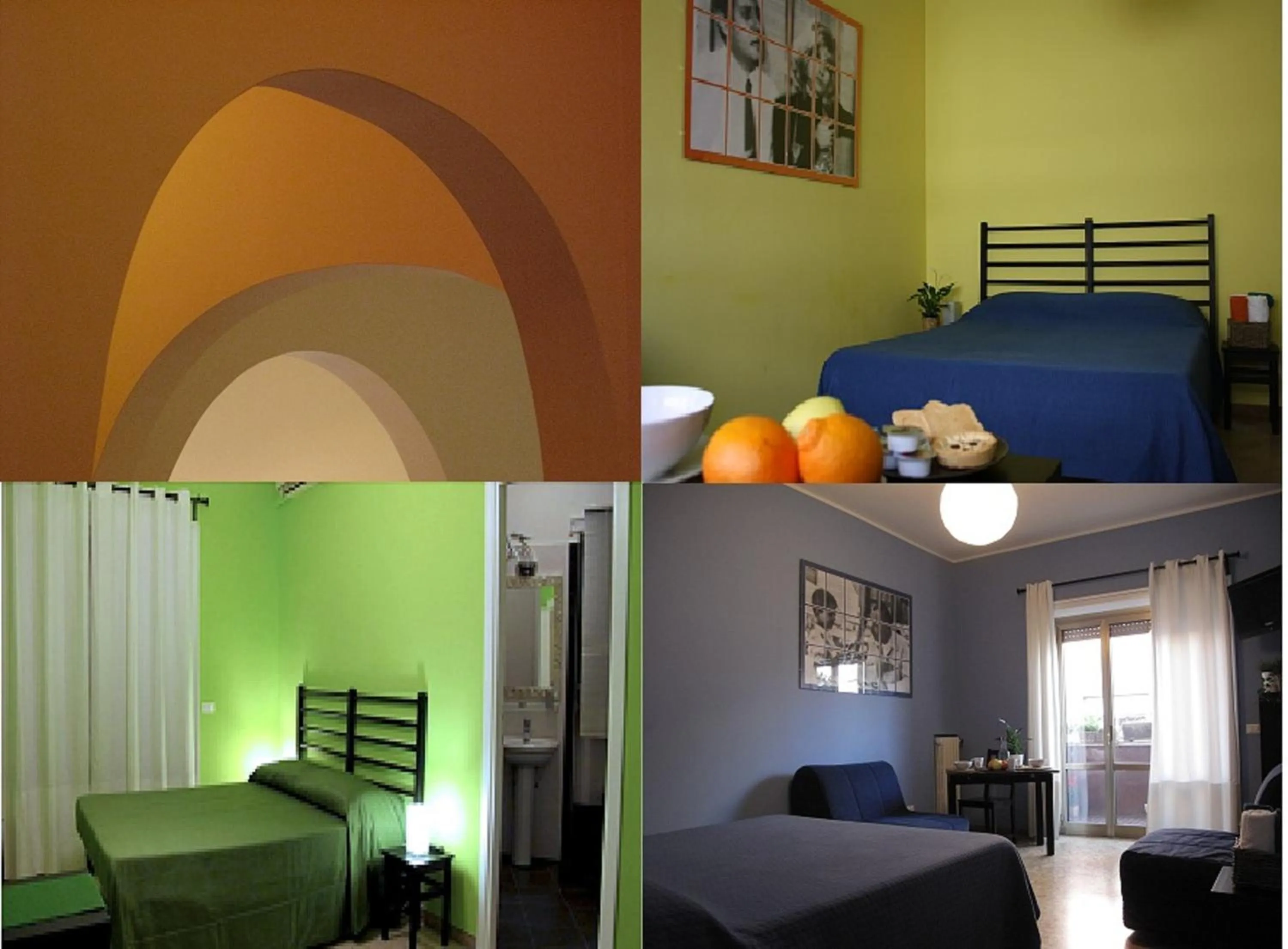 Decorative detail, Bed in Arches Inn