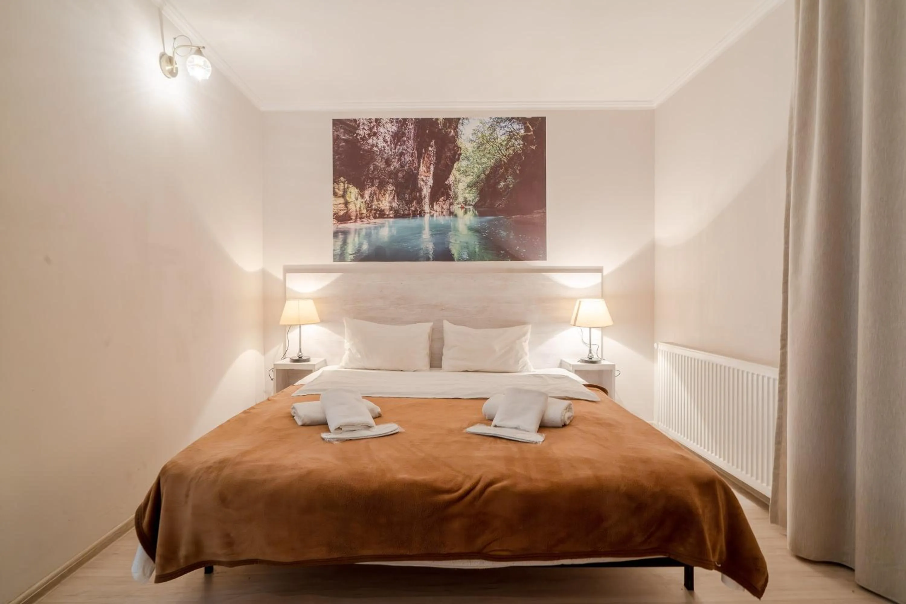 Bed in Hotel Tato & CoWorking space