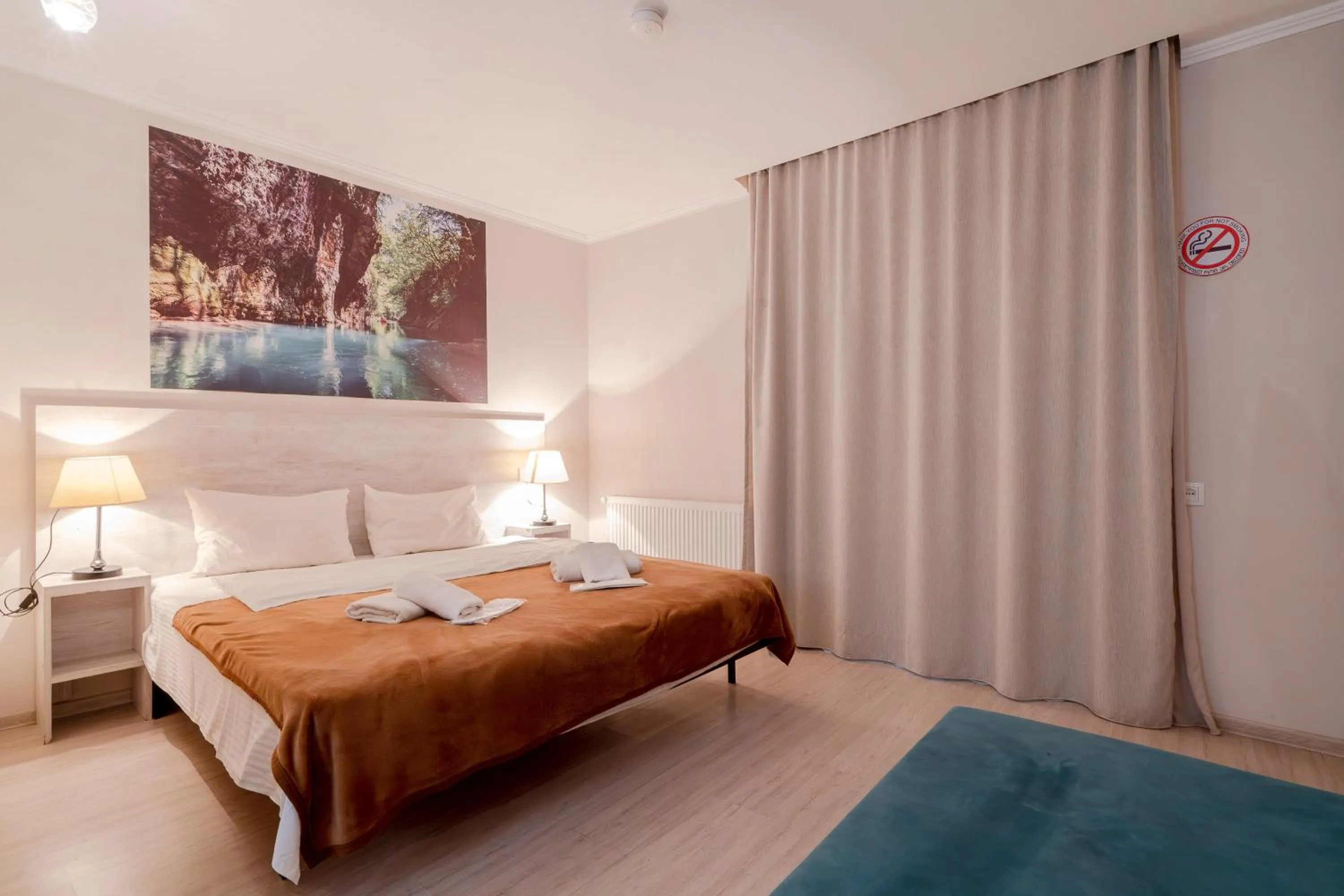 Bed in Hotel Tato & CoWorking space