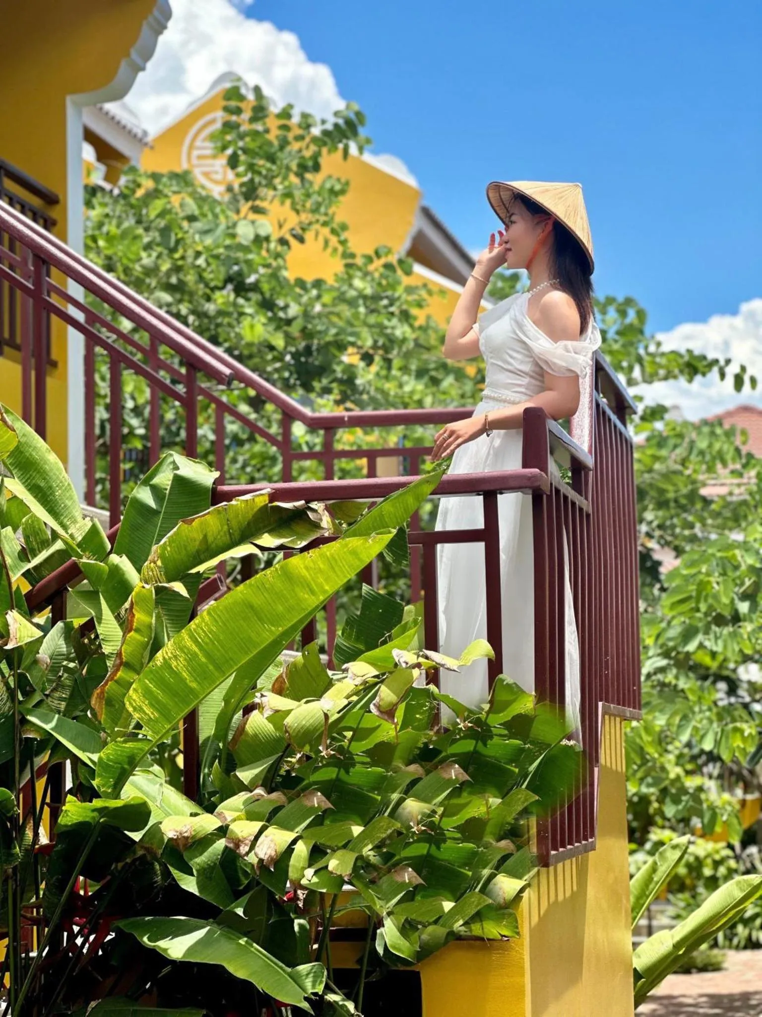 People in Chez Mimosa Rice Field Retreat