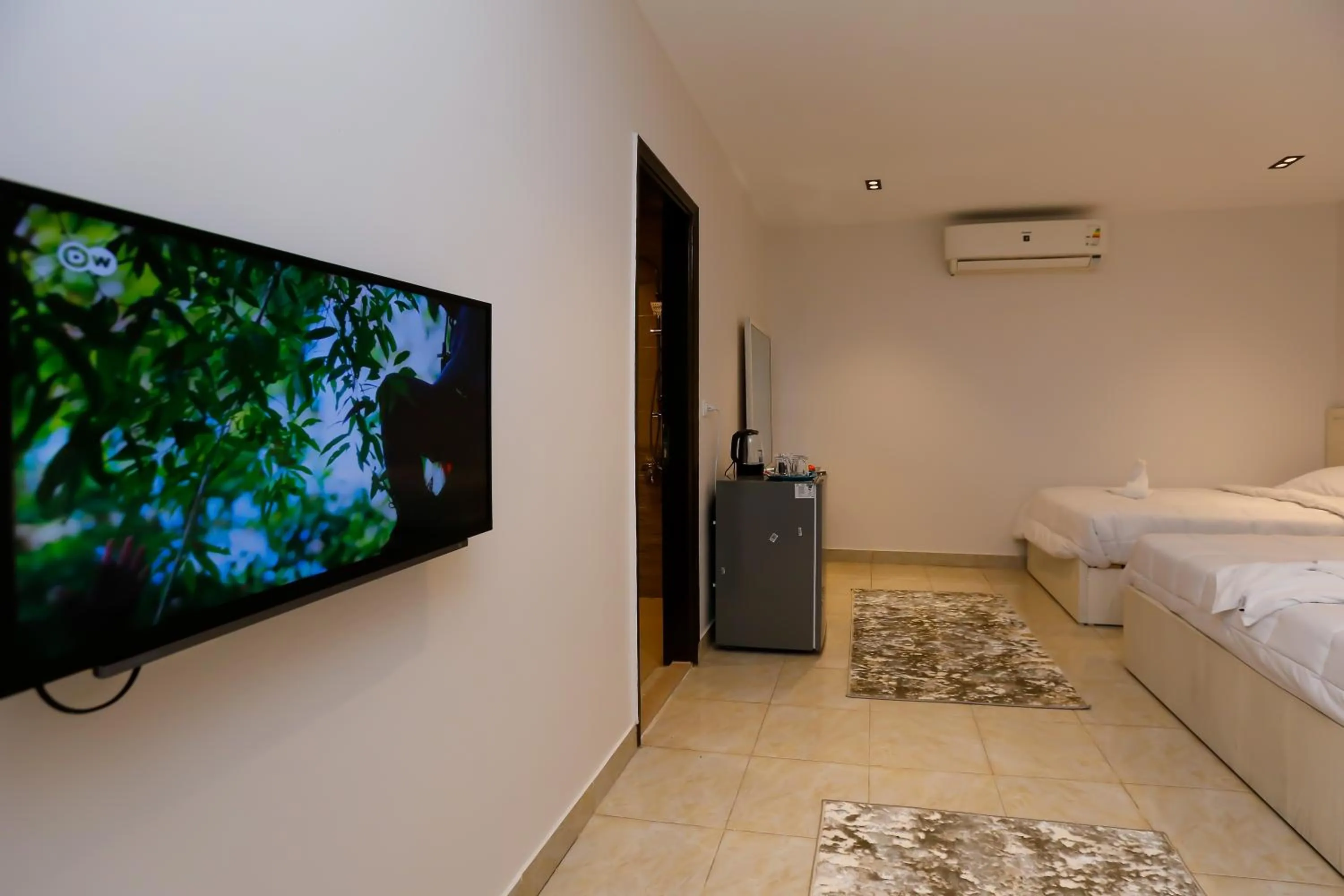 Bed in Pyramids Land Hotel