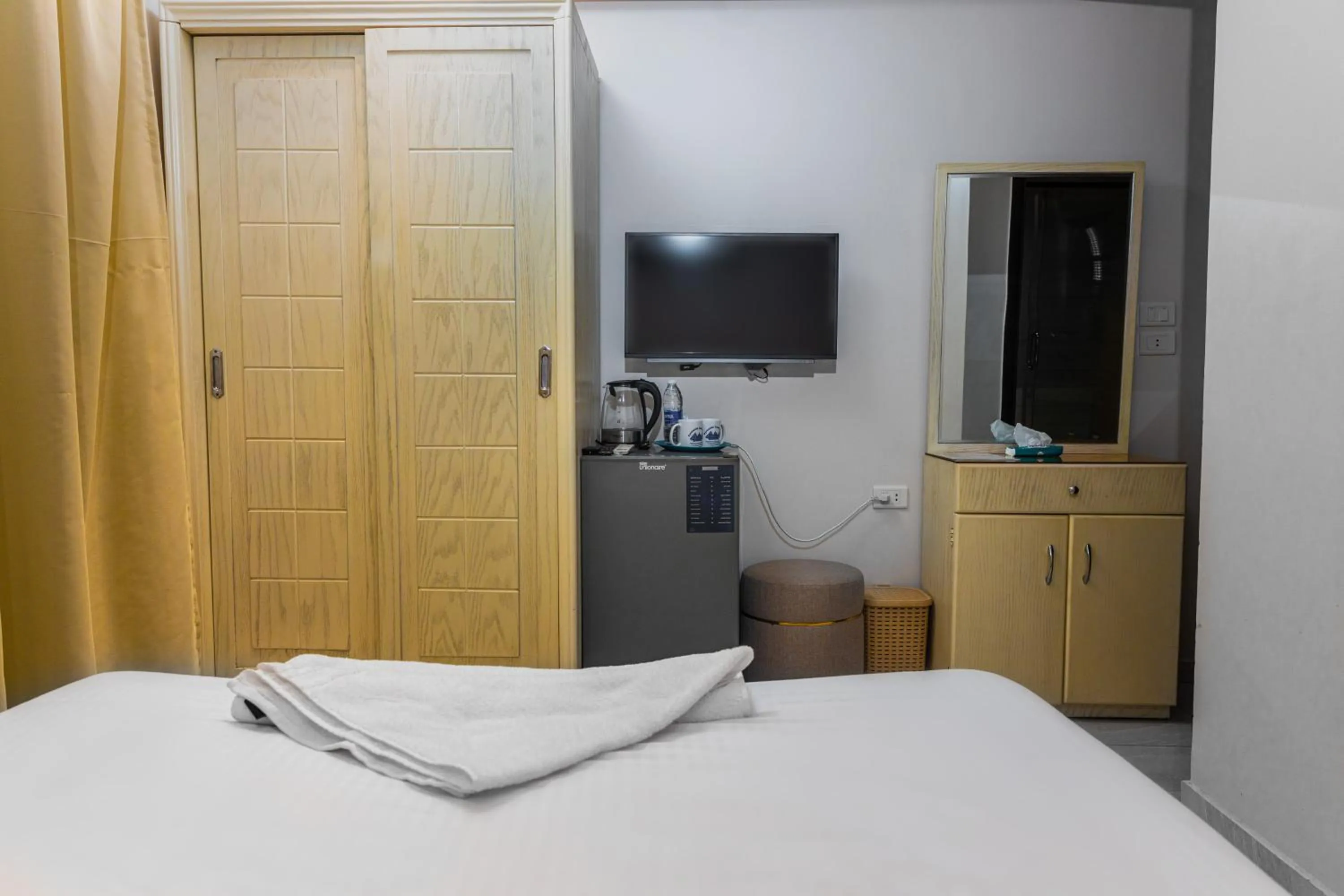 Bed in Pyramids Land Hotel