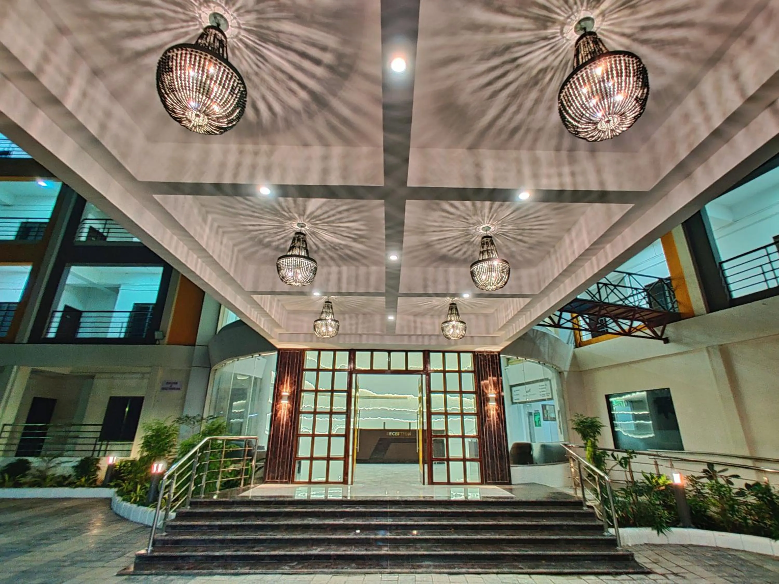 Facade/entrance in Golden Chariot Hotel Daman