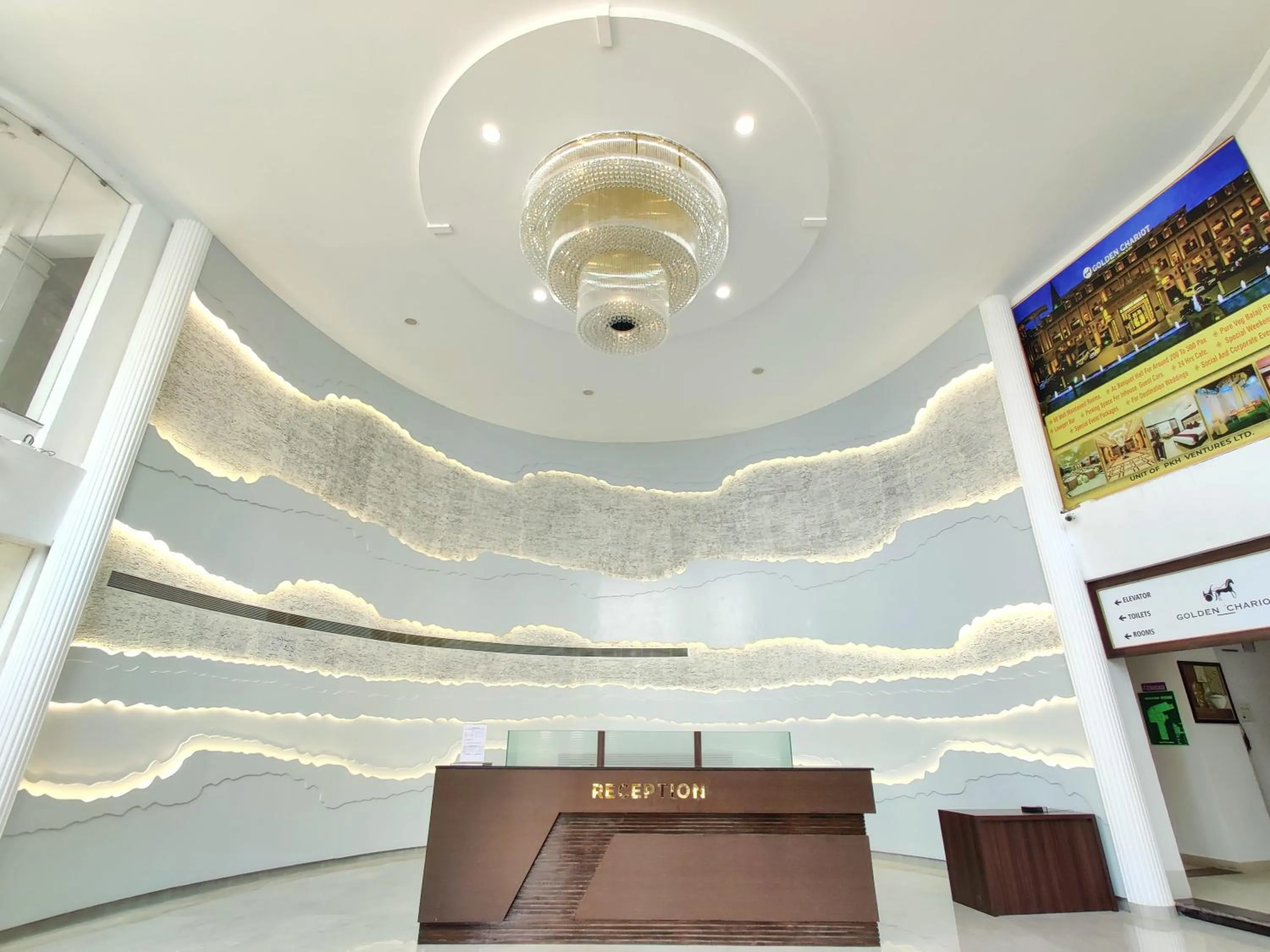 Lobby or reception in Golden Chariot Hotel Daman