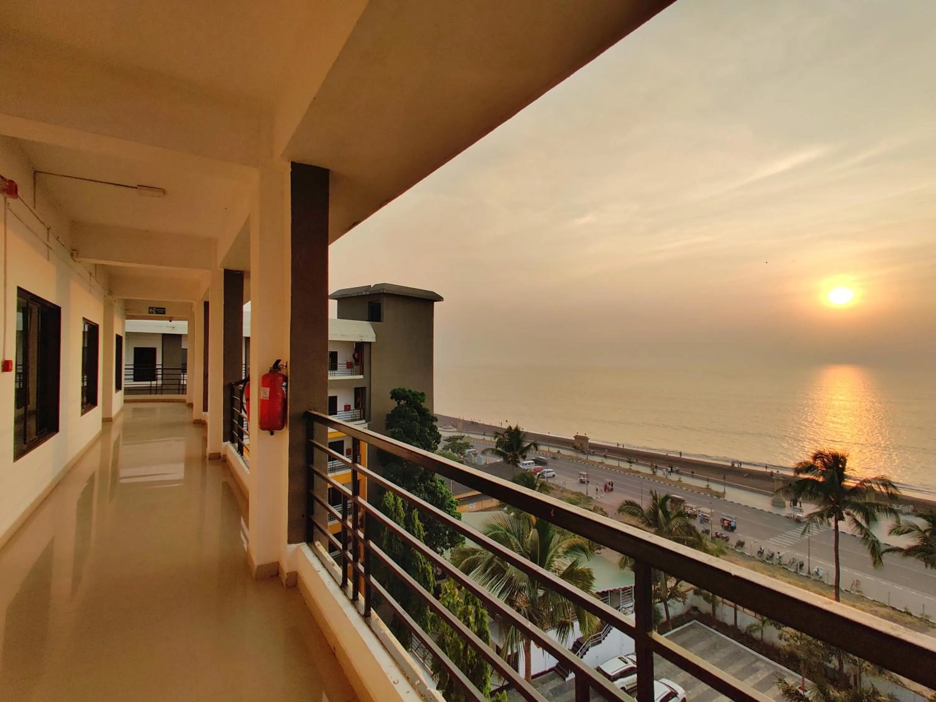 Sea view in Golden Chariot Hotel Daman