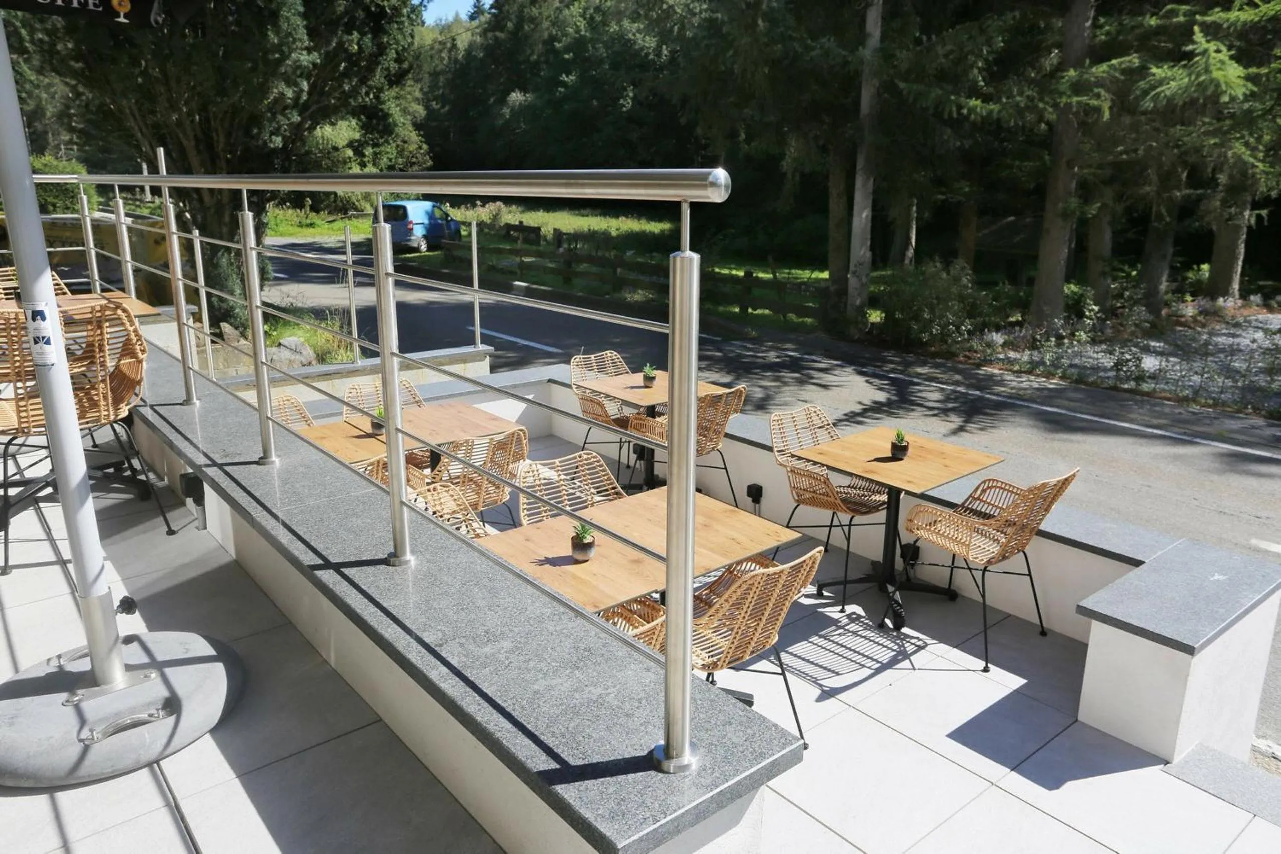 Patio in Hotel L'ermitage