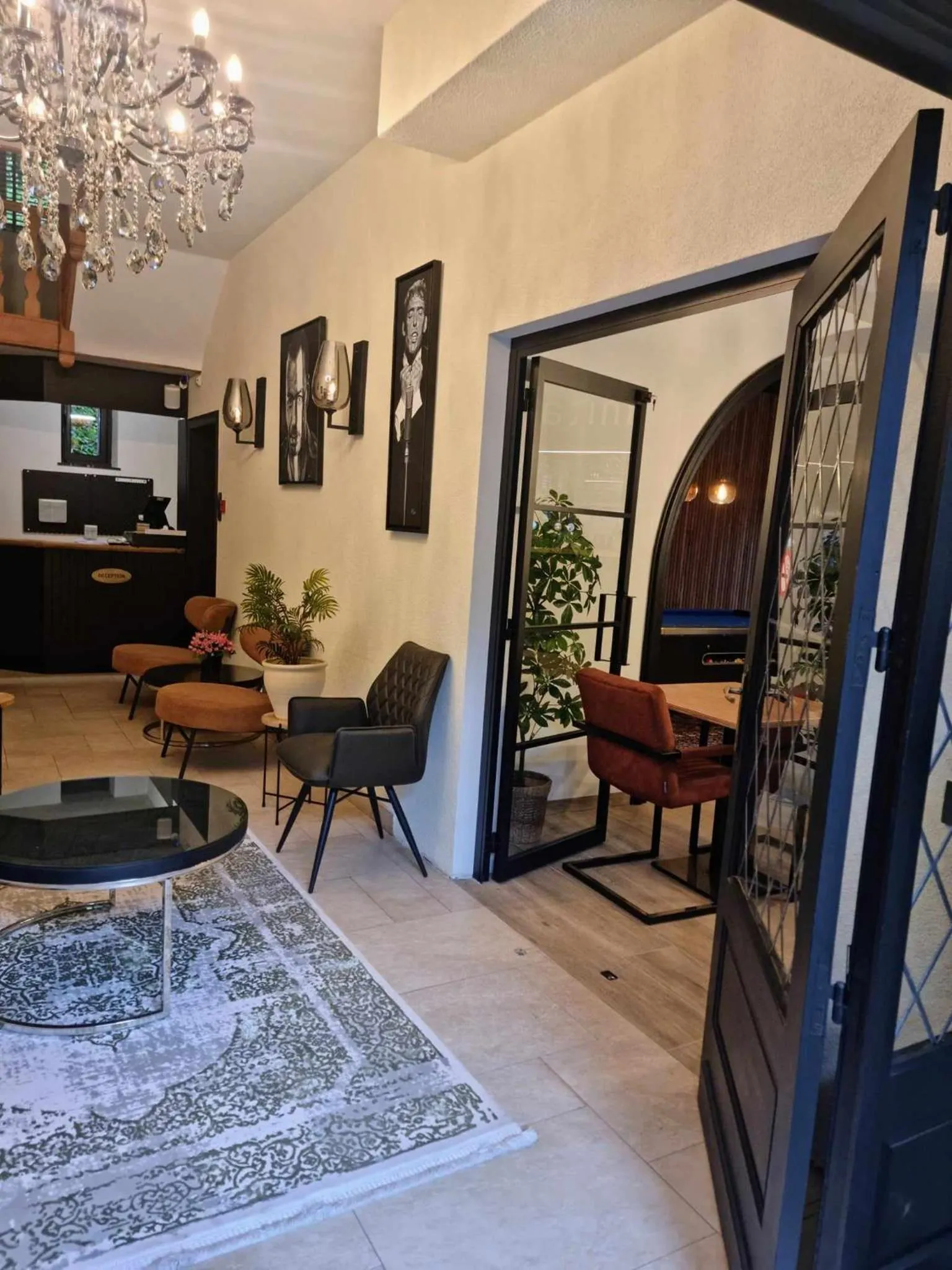 Living room in Hotel L'ermitage