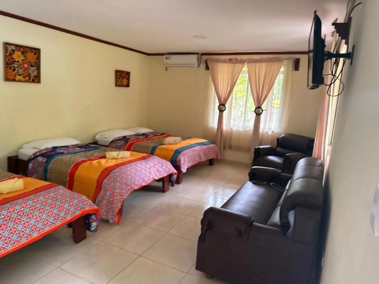 Bed in RIVER SIDE LODGE