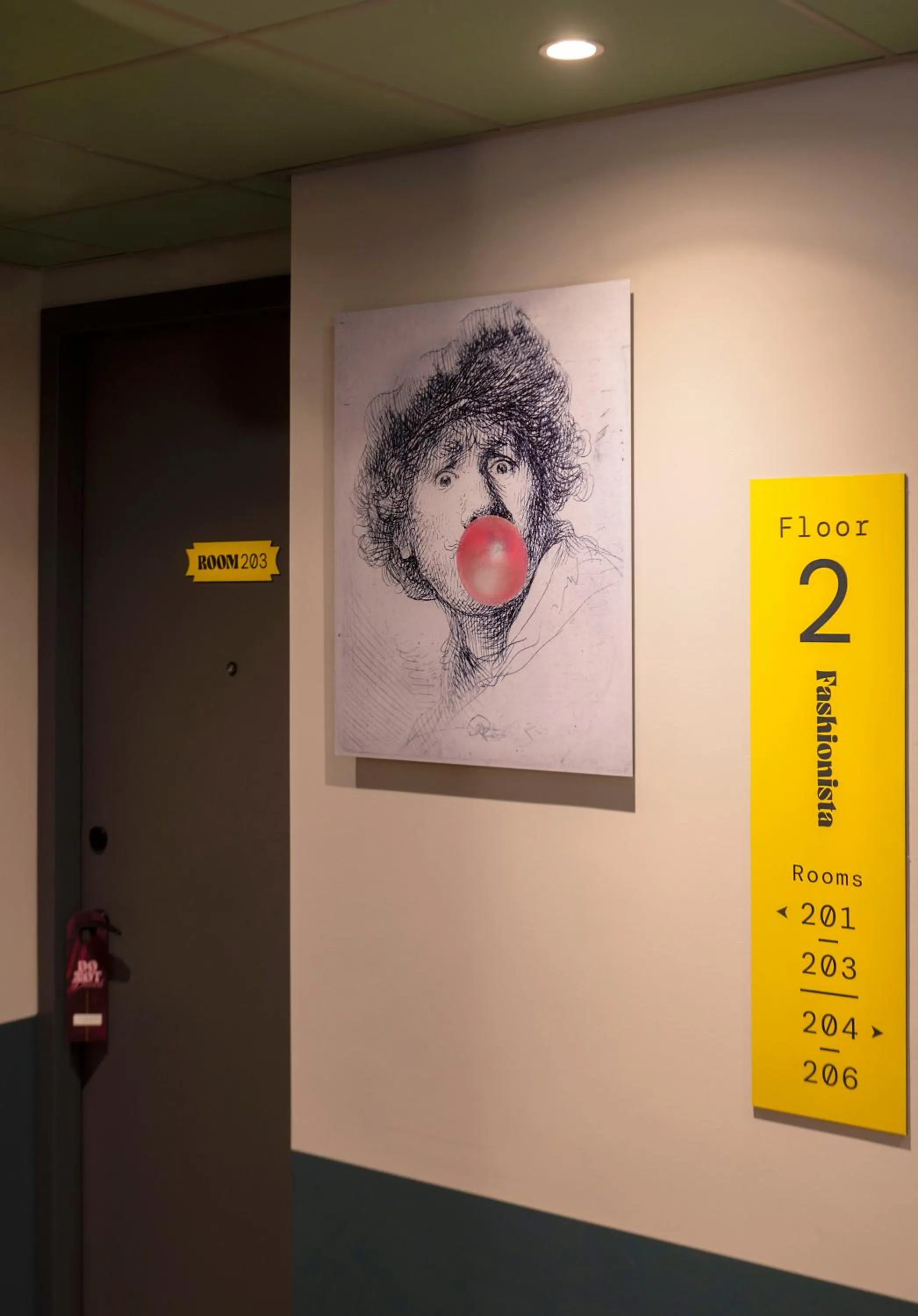 Decorative detail in City Hotel Rembrandt Square - Just renovated