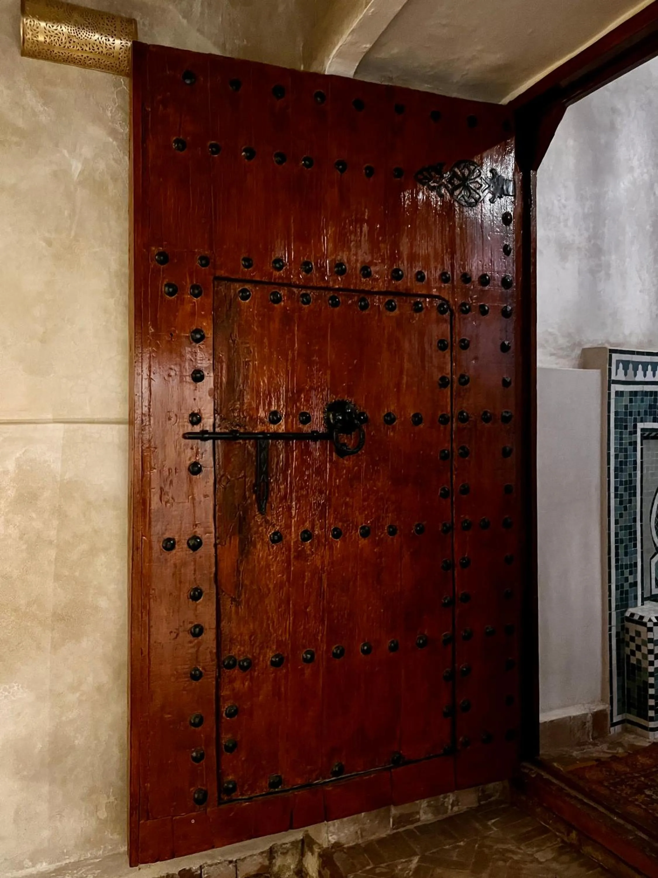 Decorative detail in Riad Dar Zaouia