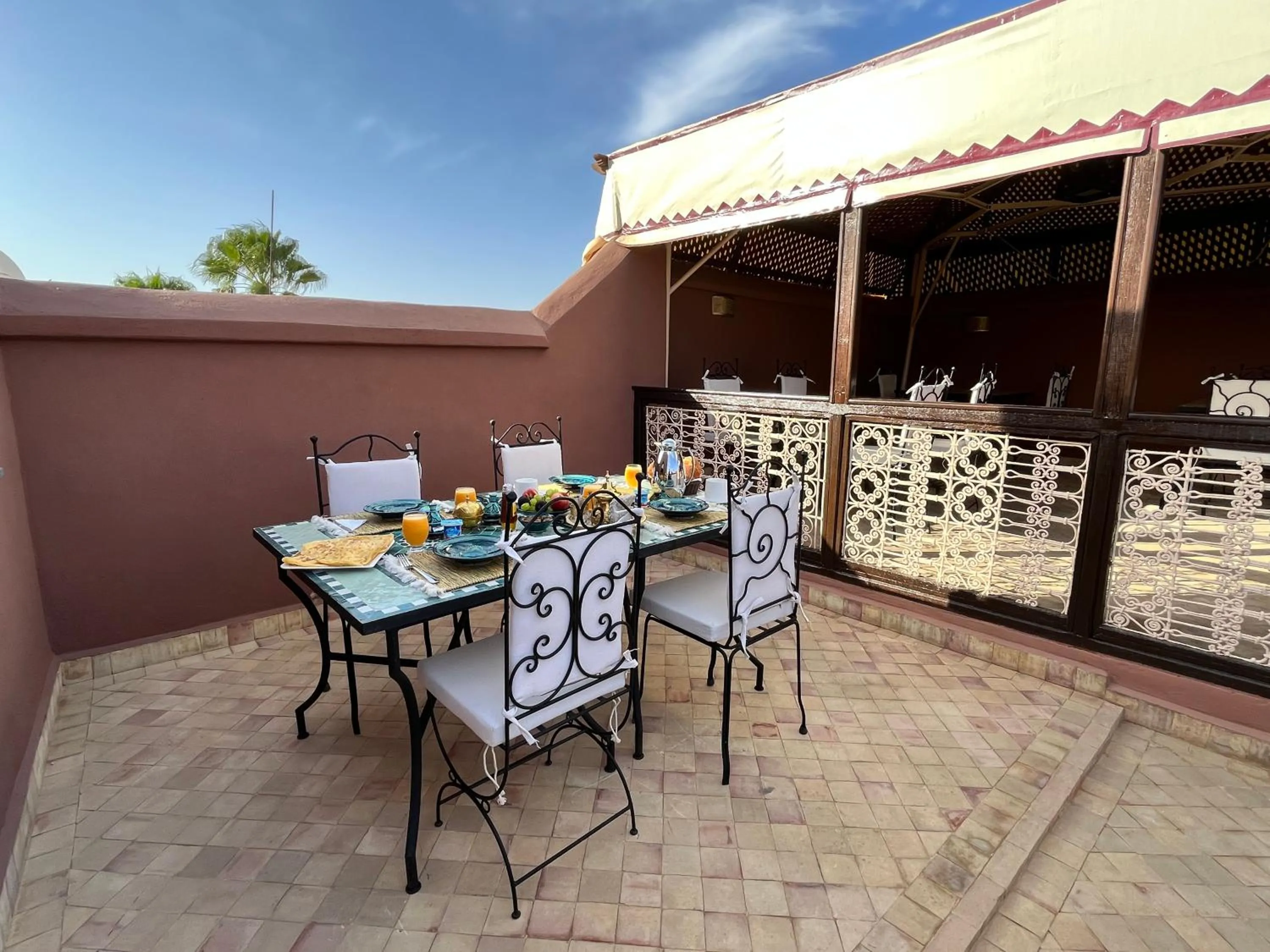 Balcony/Terrace in Riad Dar Zaouia