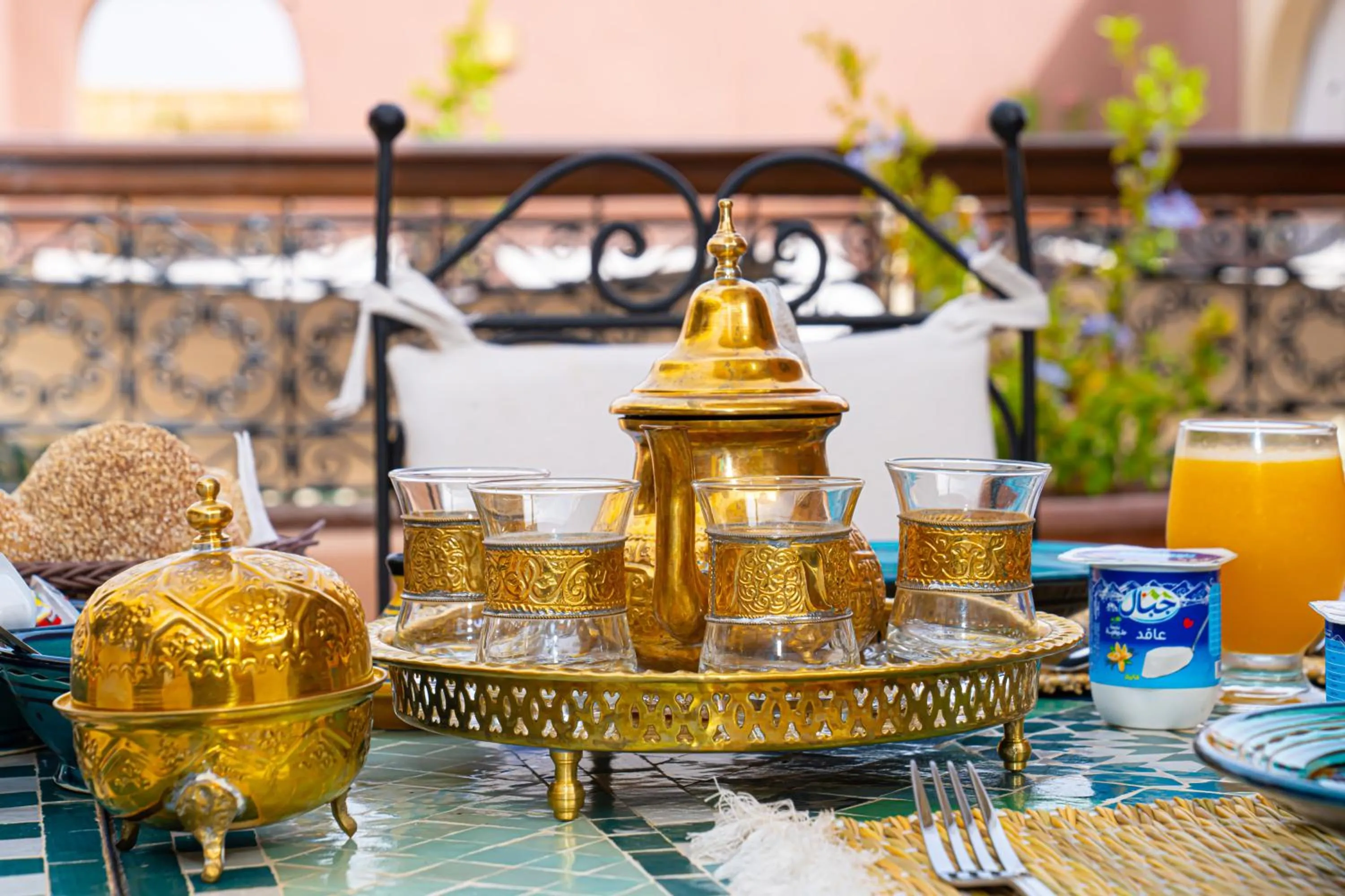 Continental breakfast in Riad Dar Zaouia