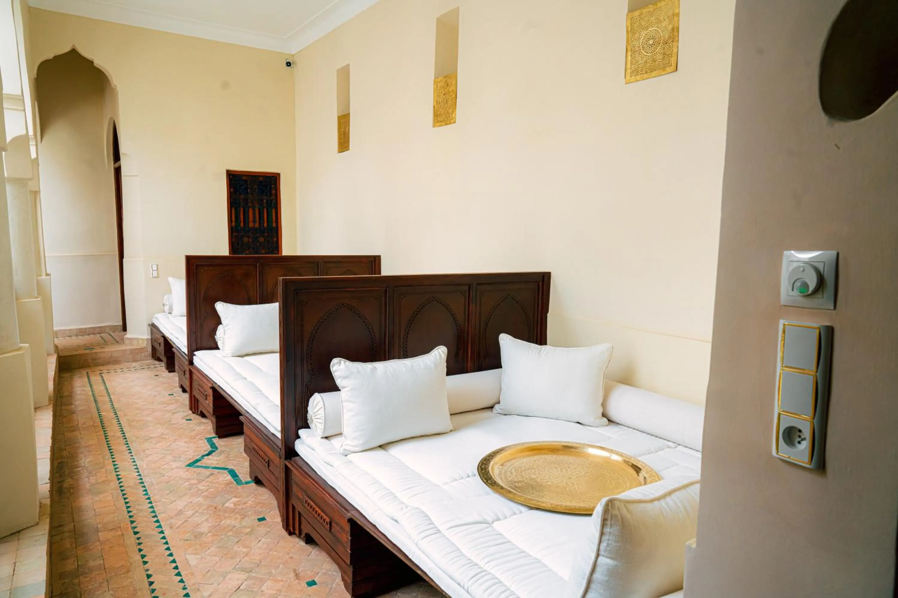 Living room, Bed in Riad Dar Zaouia