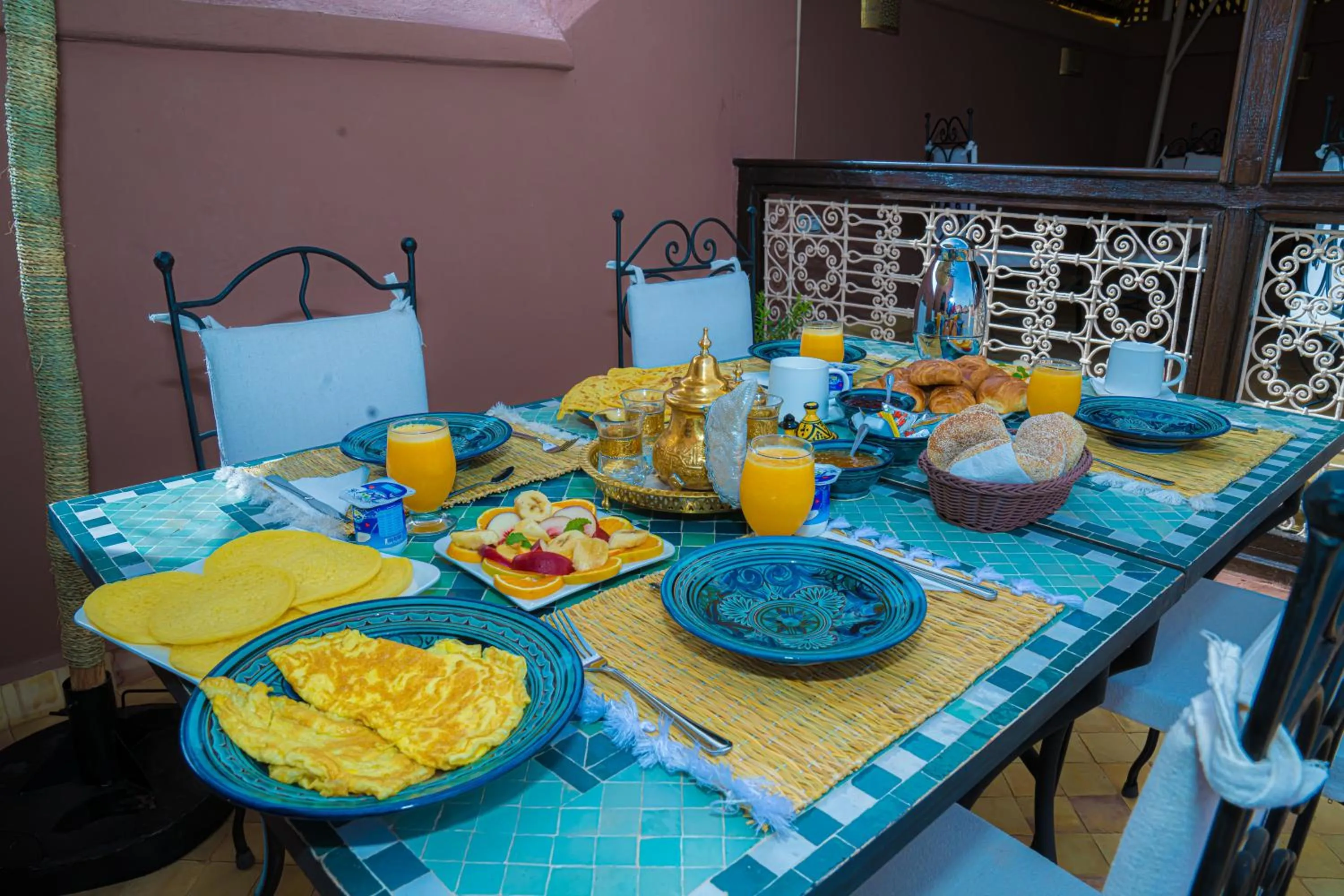 Continental breakfast in Riad Dar Zaouia