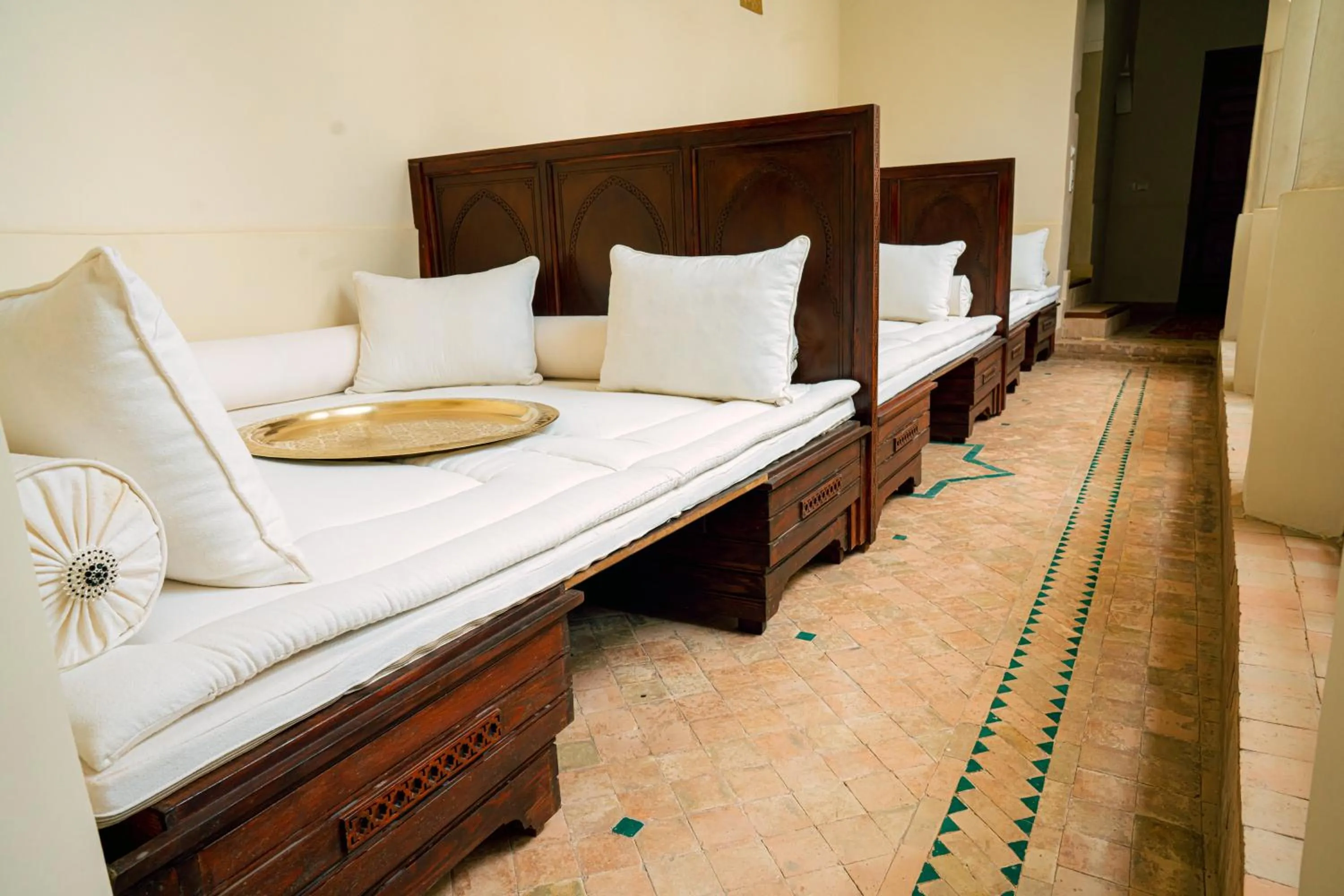 Living room, Bed in Riad Dar Zaouia