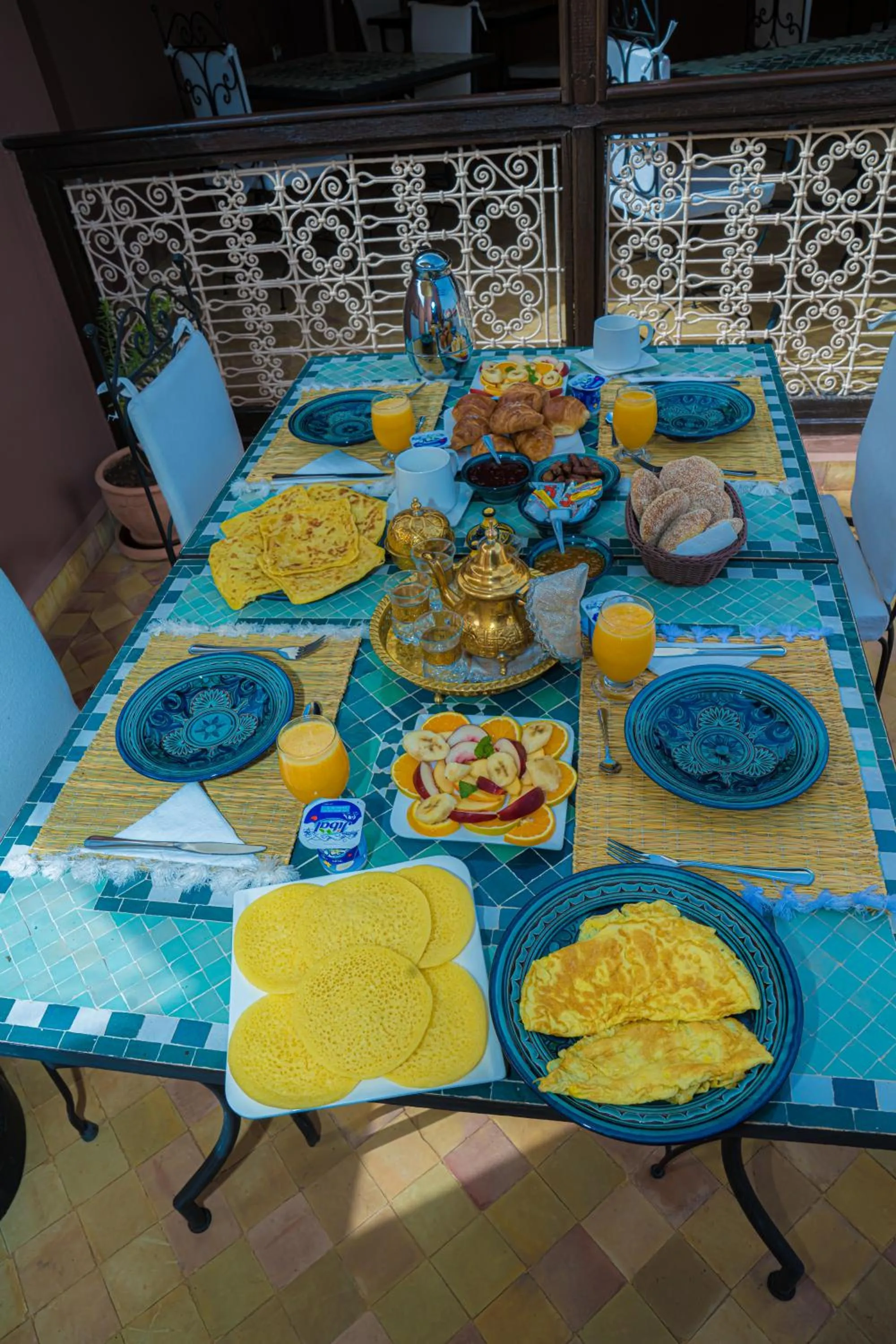 Continental breakfast in Riad Dar Zaouia