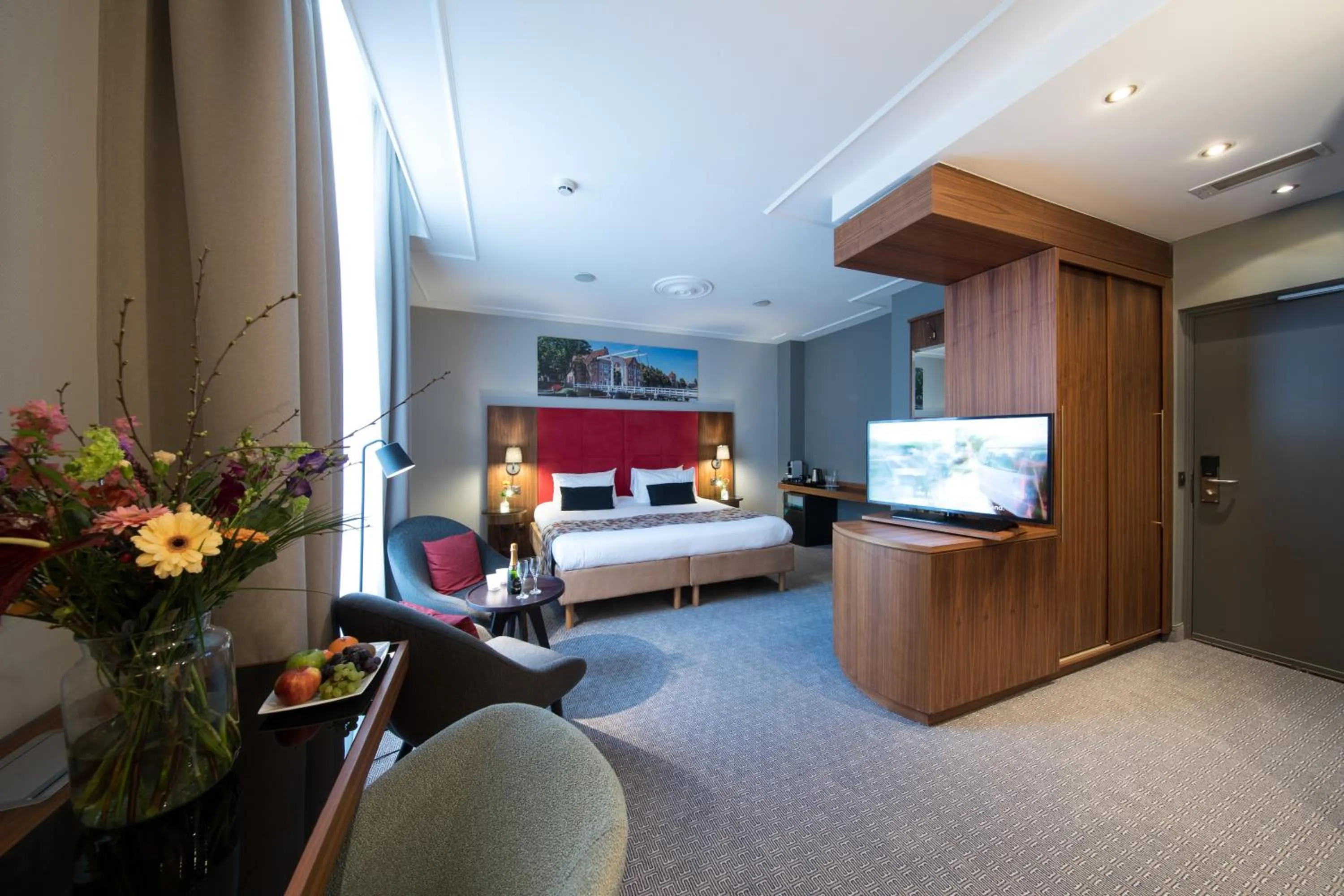 TV and multimedia, Bed in Bilderberg Grand Hotel Wientjes