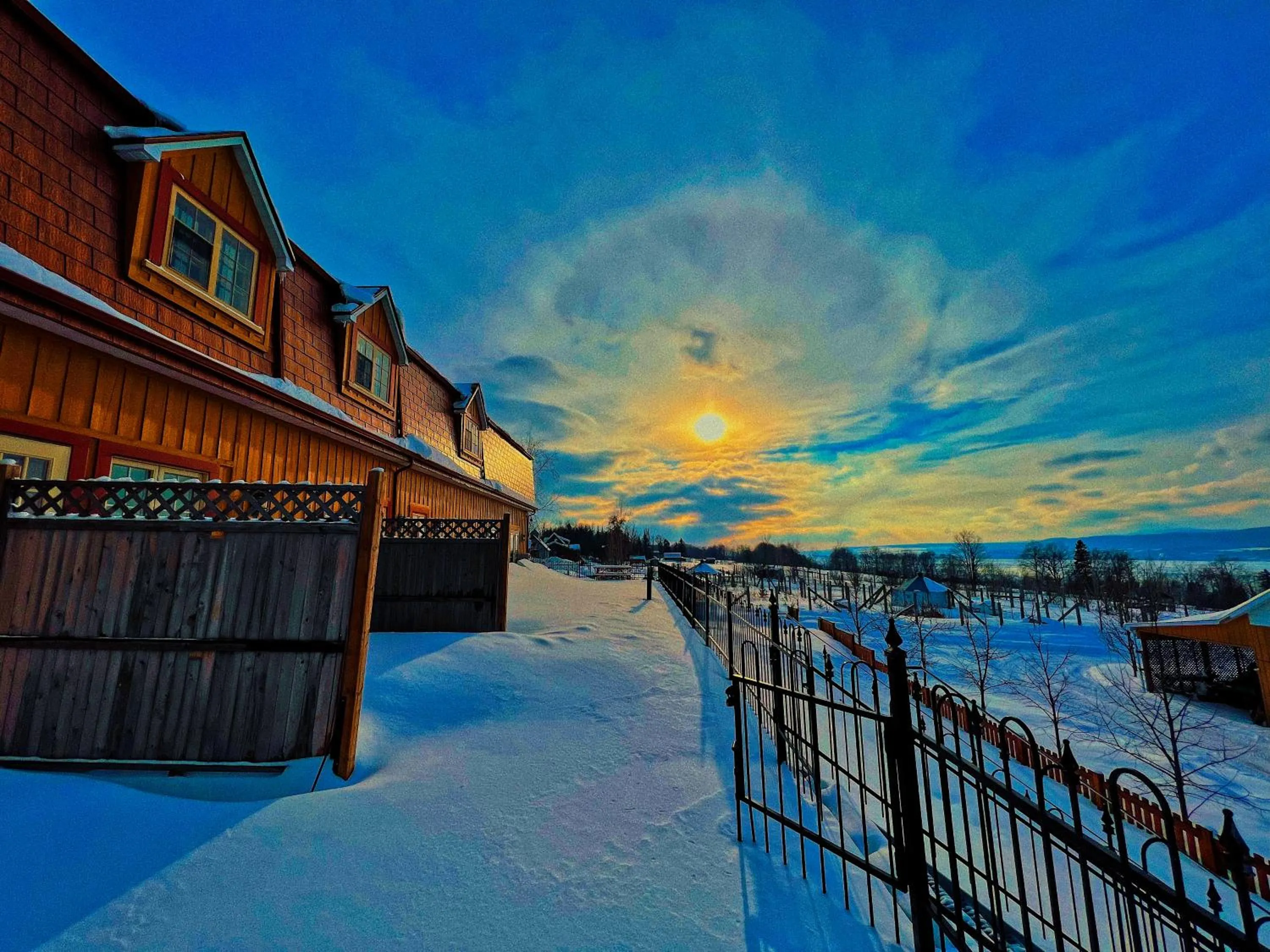 Balcony/Terrace in Auberge au Poste de Traite