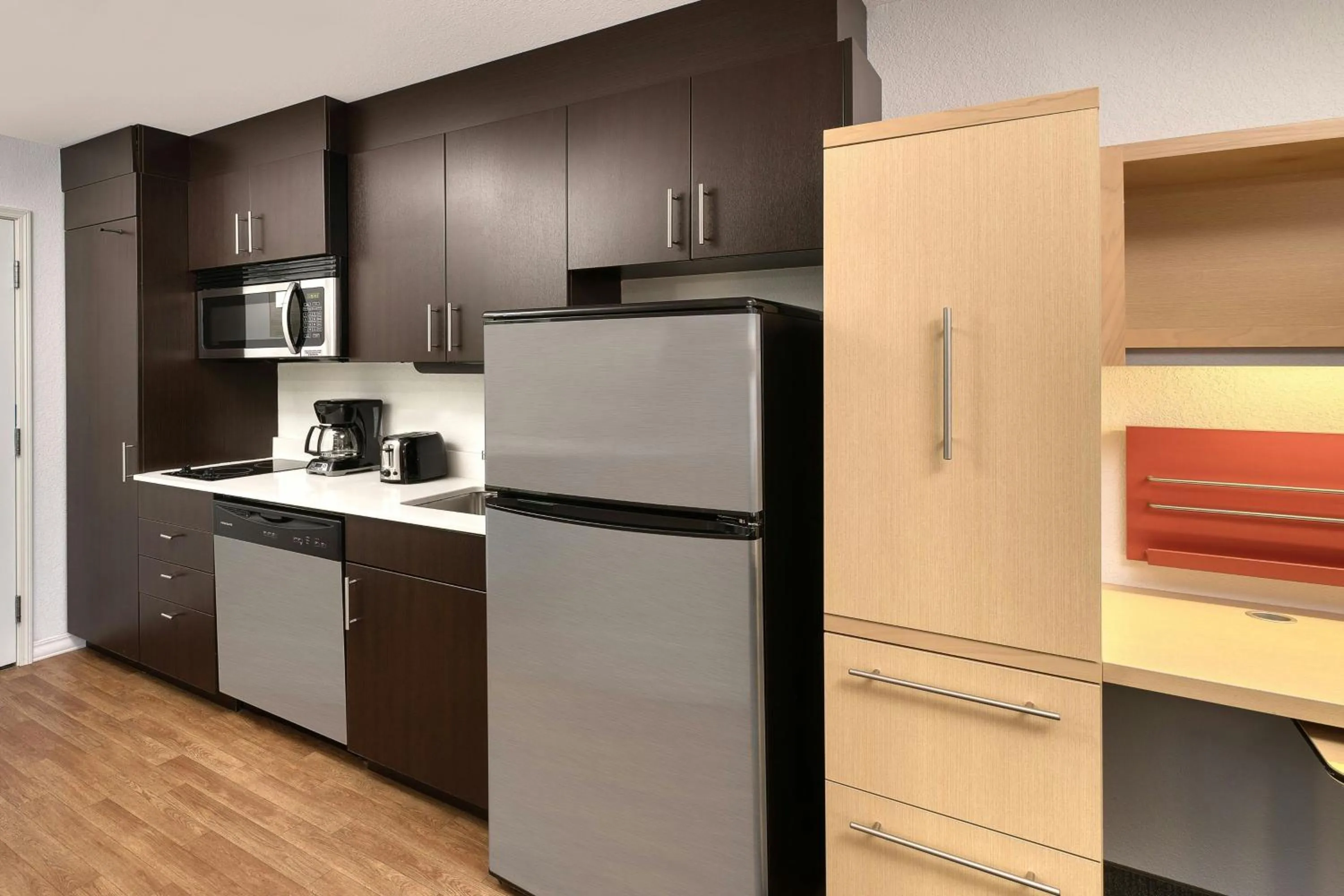Kitchen or kitchenette in TownePlace Suites by Marriott Red Deer