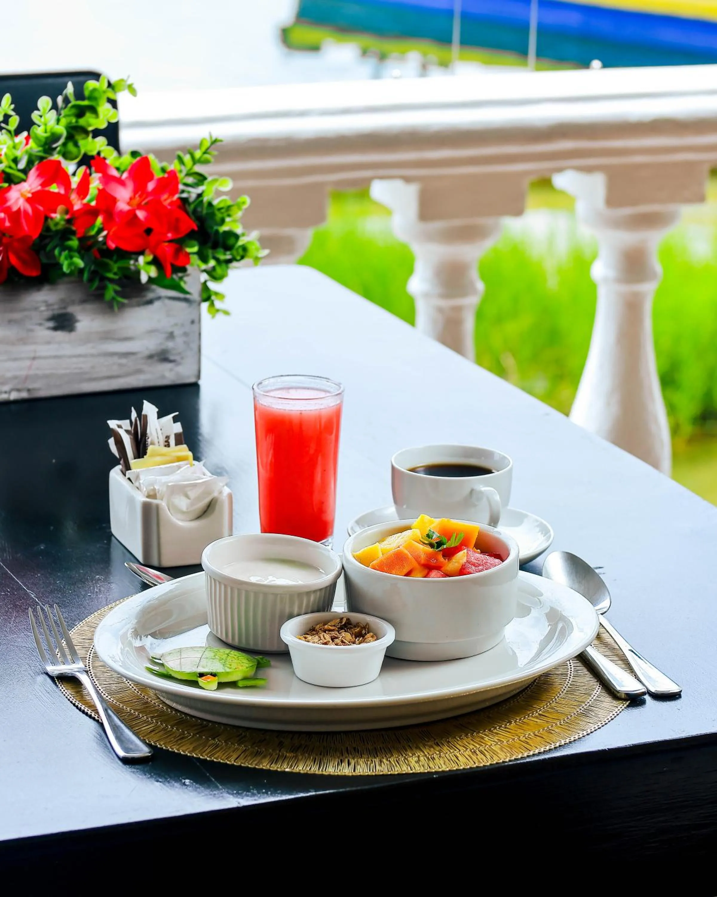 Breakfast in Hotel Villa del Lago