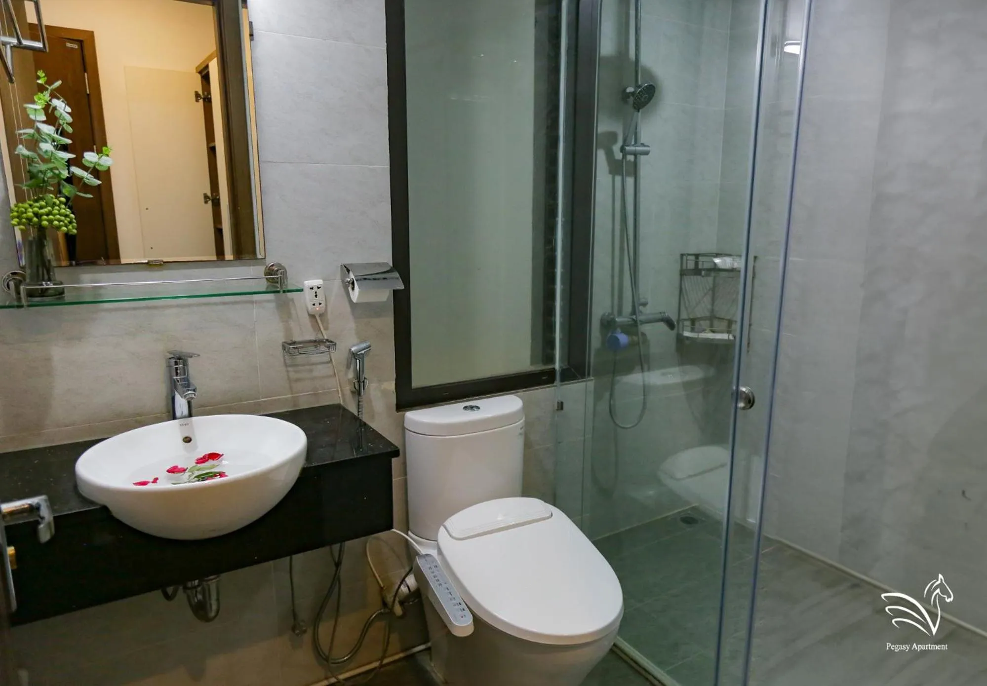 Bathroom in Pegasy Apartments & Travel