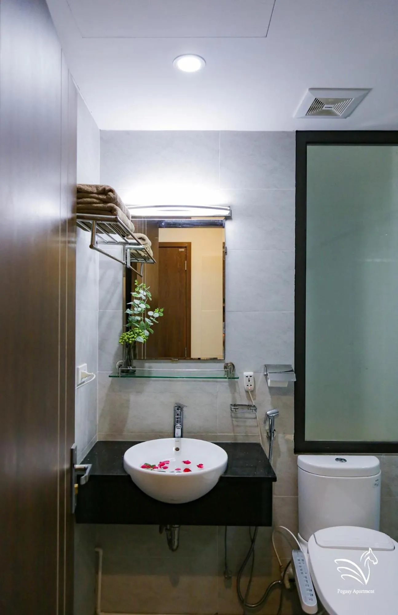 Bathroom in Pegasy Apartments & Travel
