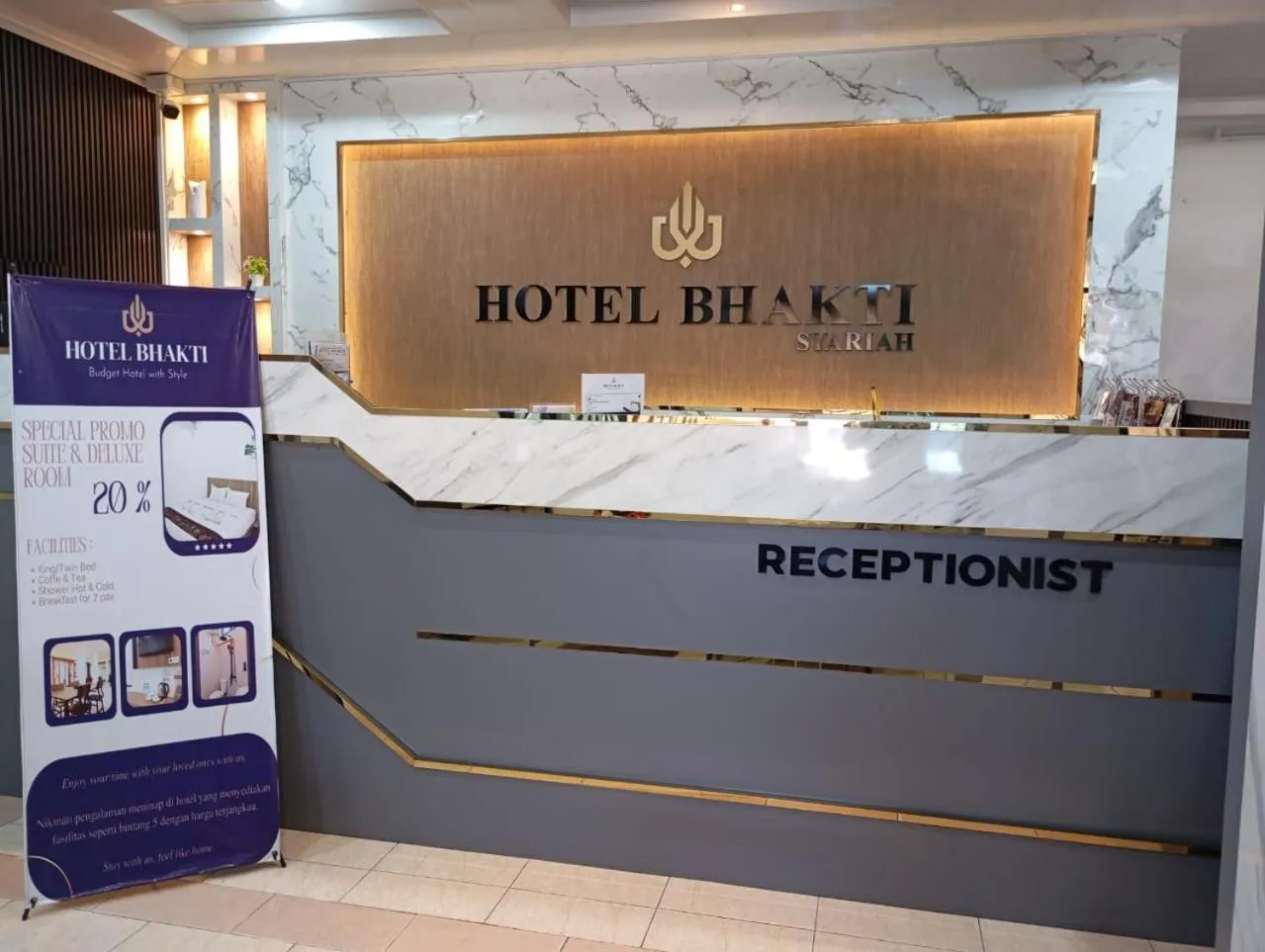 Lobby or reception in Hotel Bhakti Syariah