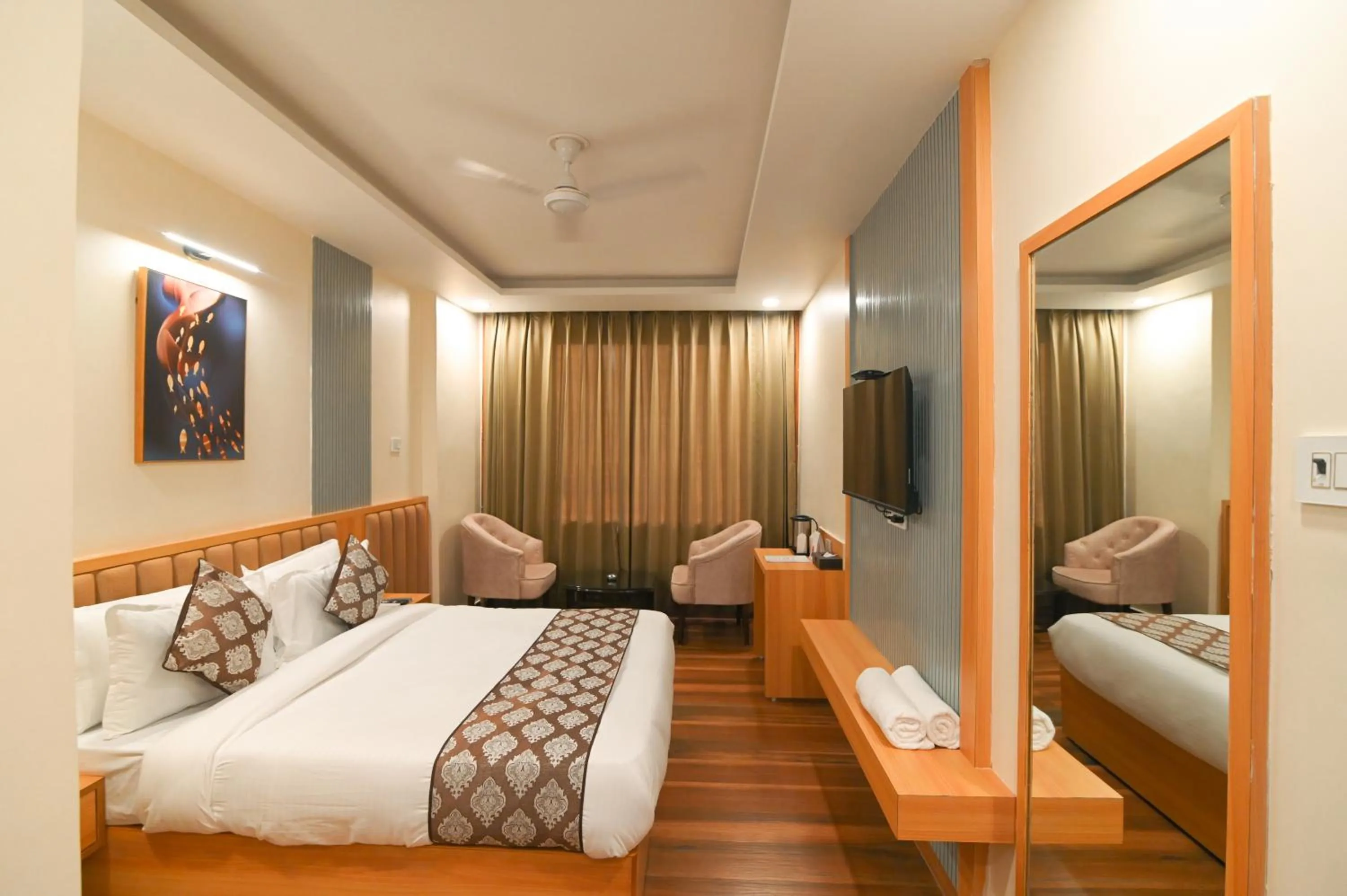 Photo of the whole room, Bed in Hotel Swagat Suites