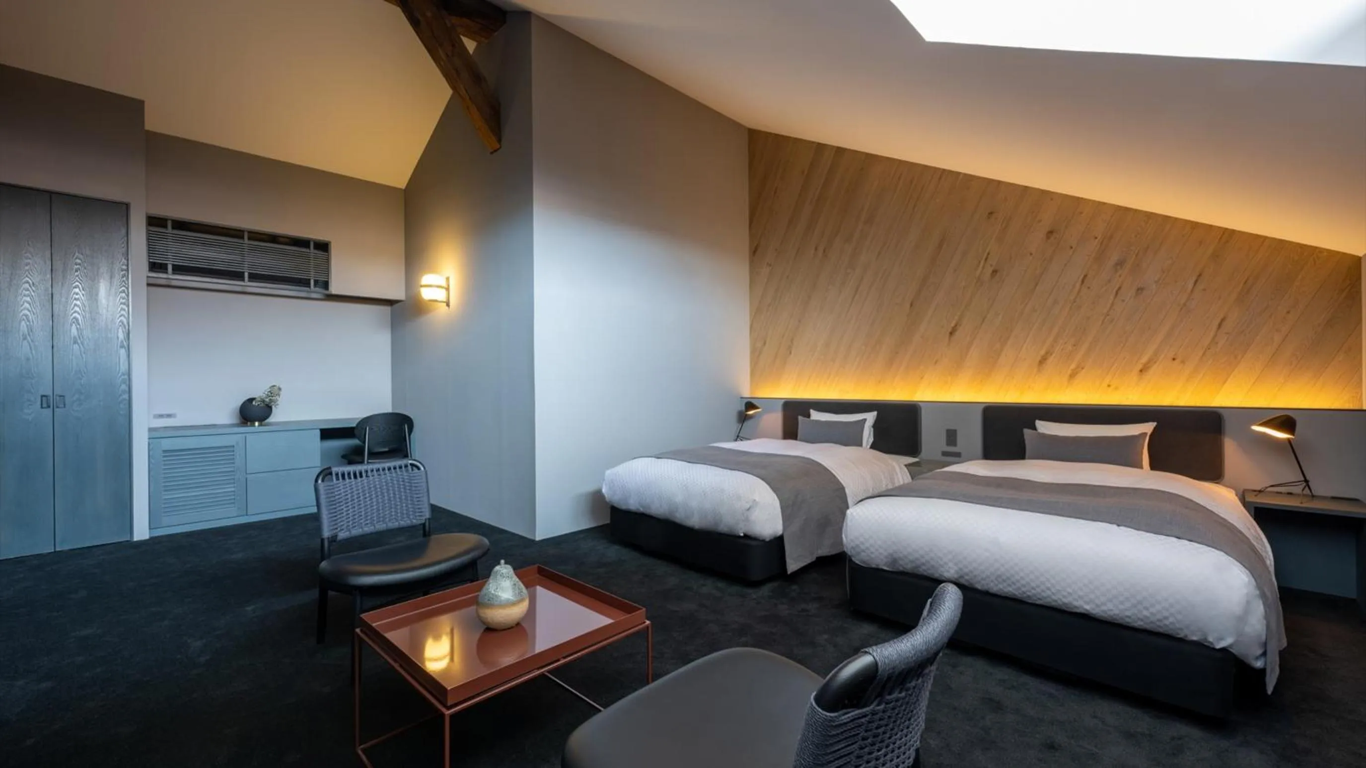 Photo of the whole room, Bed in NIPPONIA HOTEL Hakodate Port Town