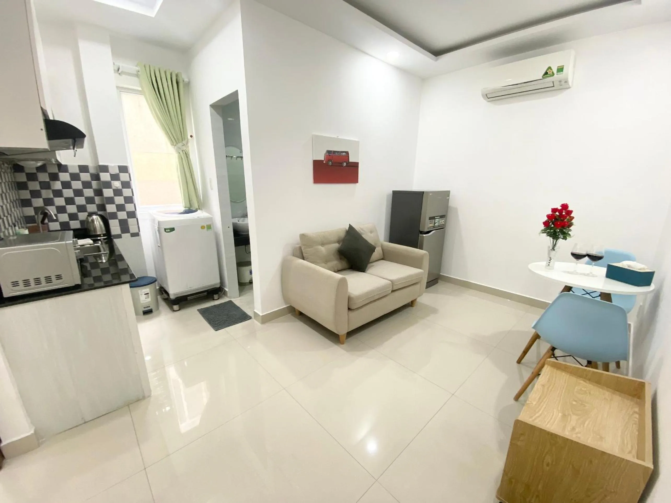 Kitchen or kitchenette in Home Away Minh Khai - Serviced Apartment