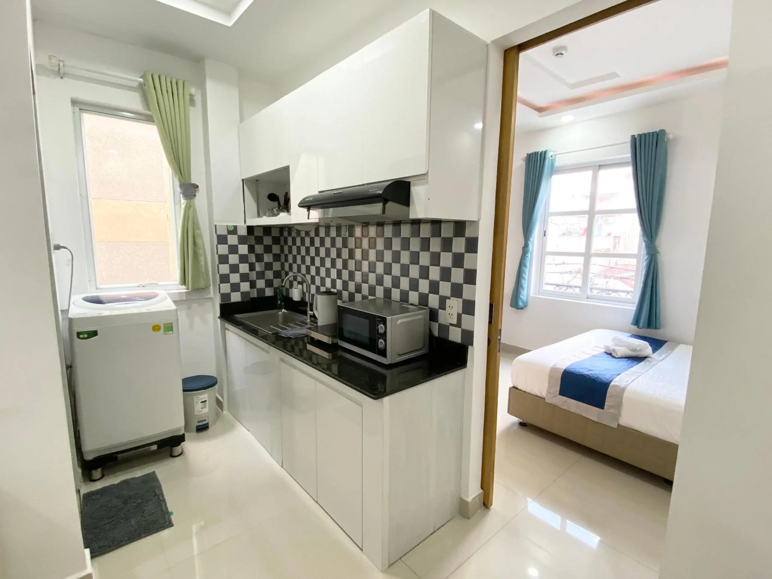 Kitchen or kitchenette in Home Away Minh Khai - Serviced Apartment