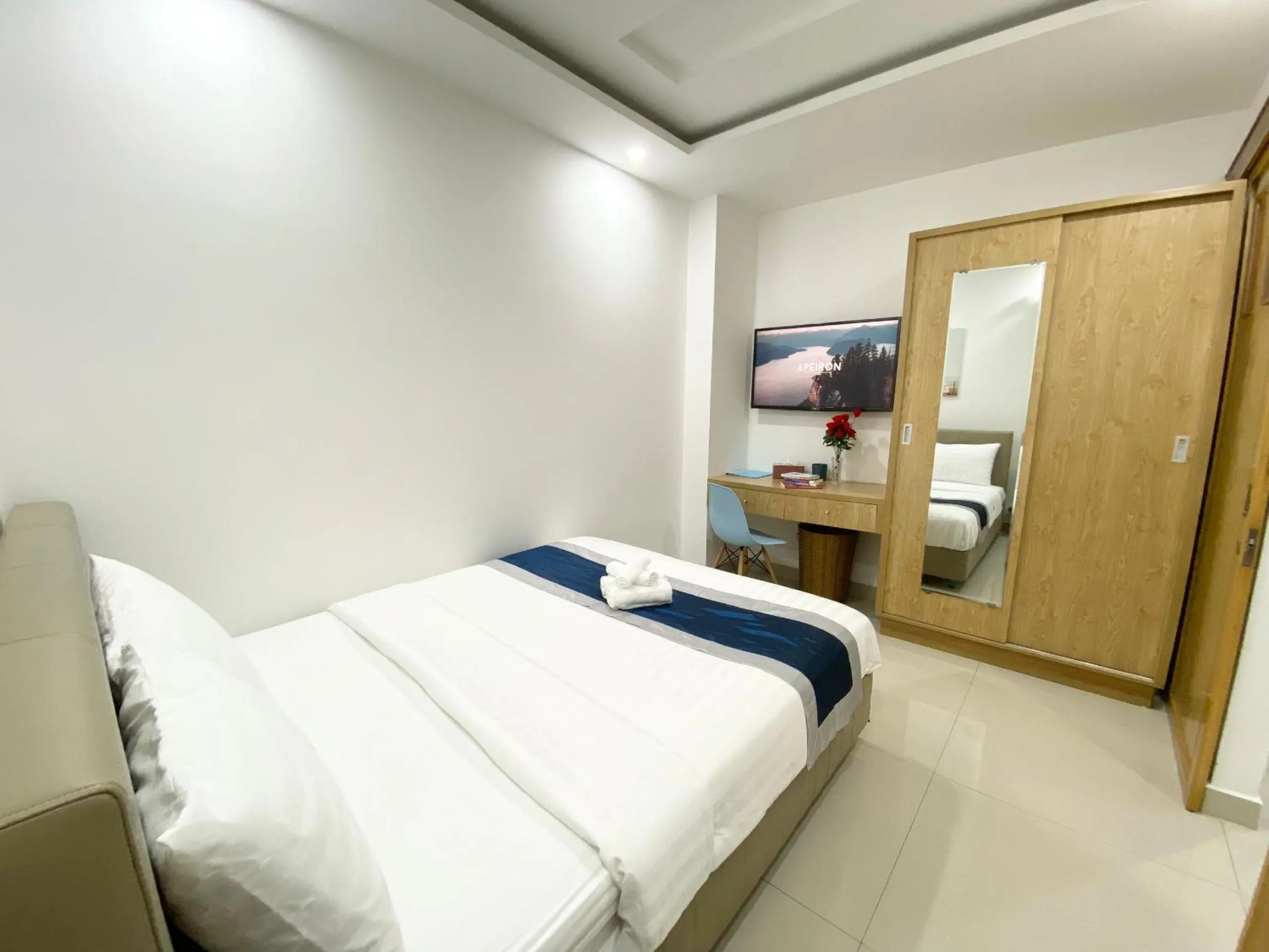 TV and multimedia, Bed in Home Away Minh Khai - Serviced Apartment