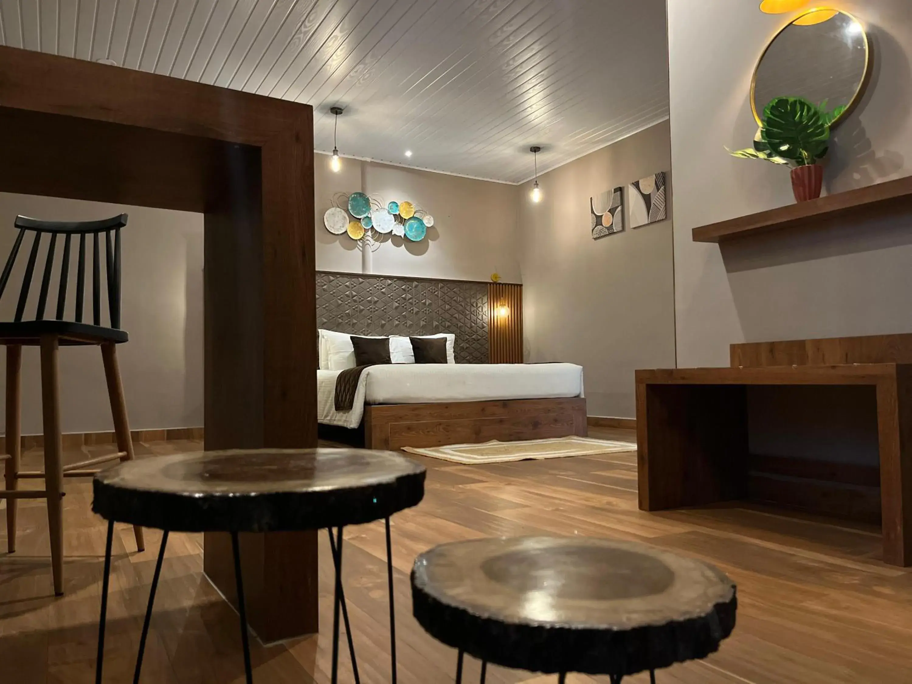 Bed in Misty Courtyard Resort Bed in Misty Courtyard Resort