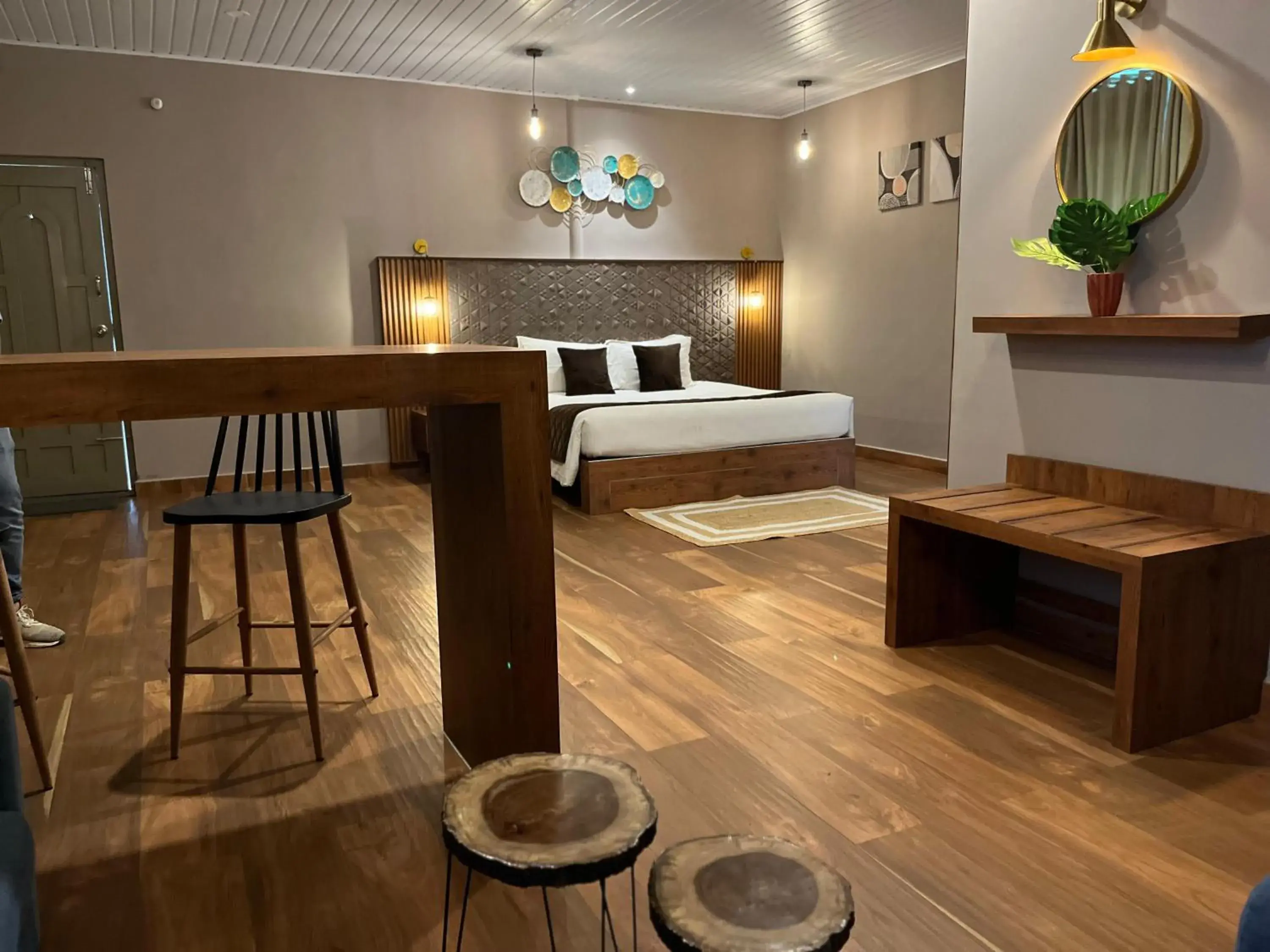 Bed in Misty Courtyard Resort Bed in Misty Courtyard Resort