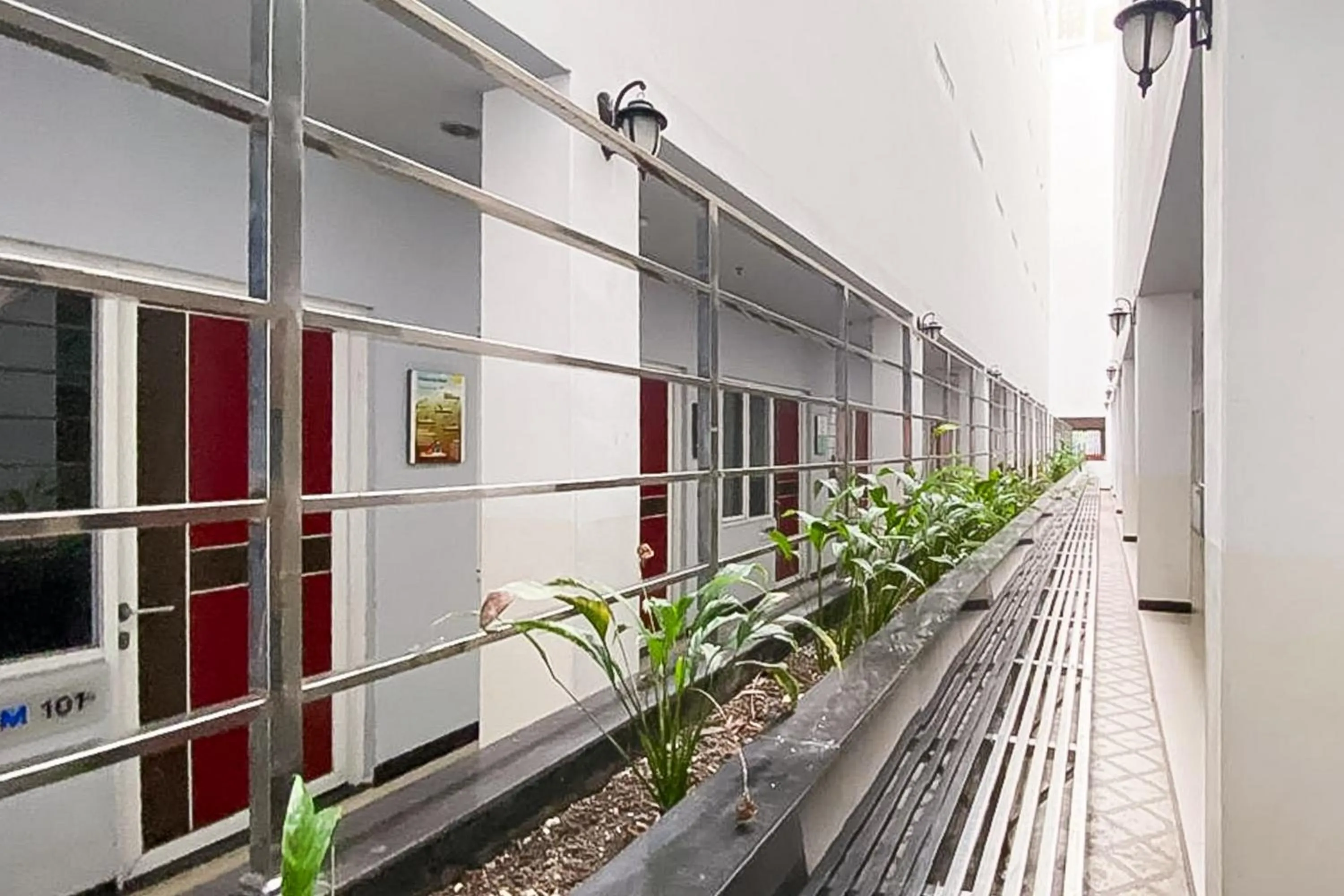 Property building in RedDoorz Hostel at FInest Medan