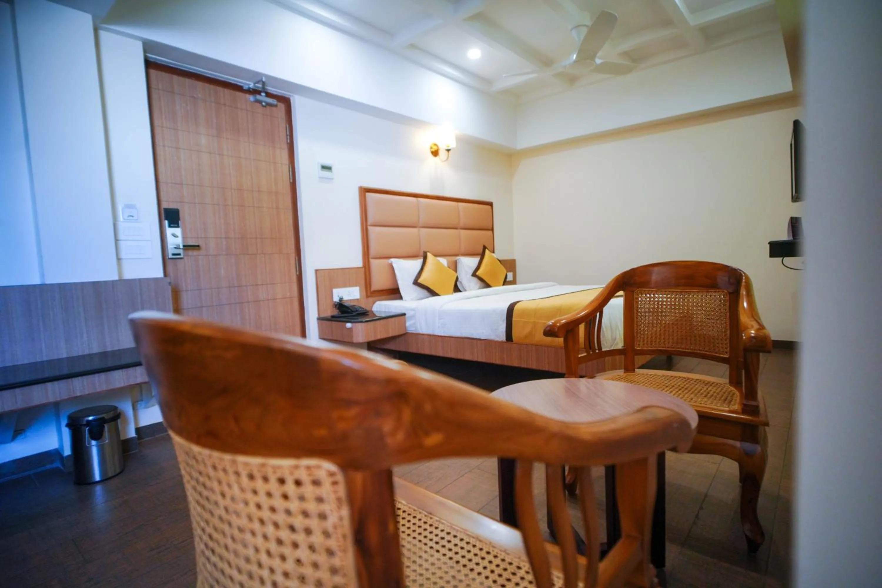 View (from property/room), Bed in Hotel Grand Sabarees