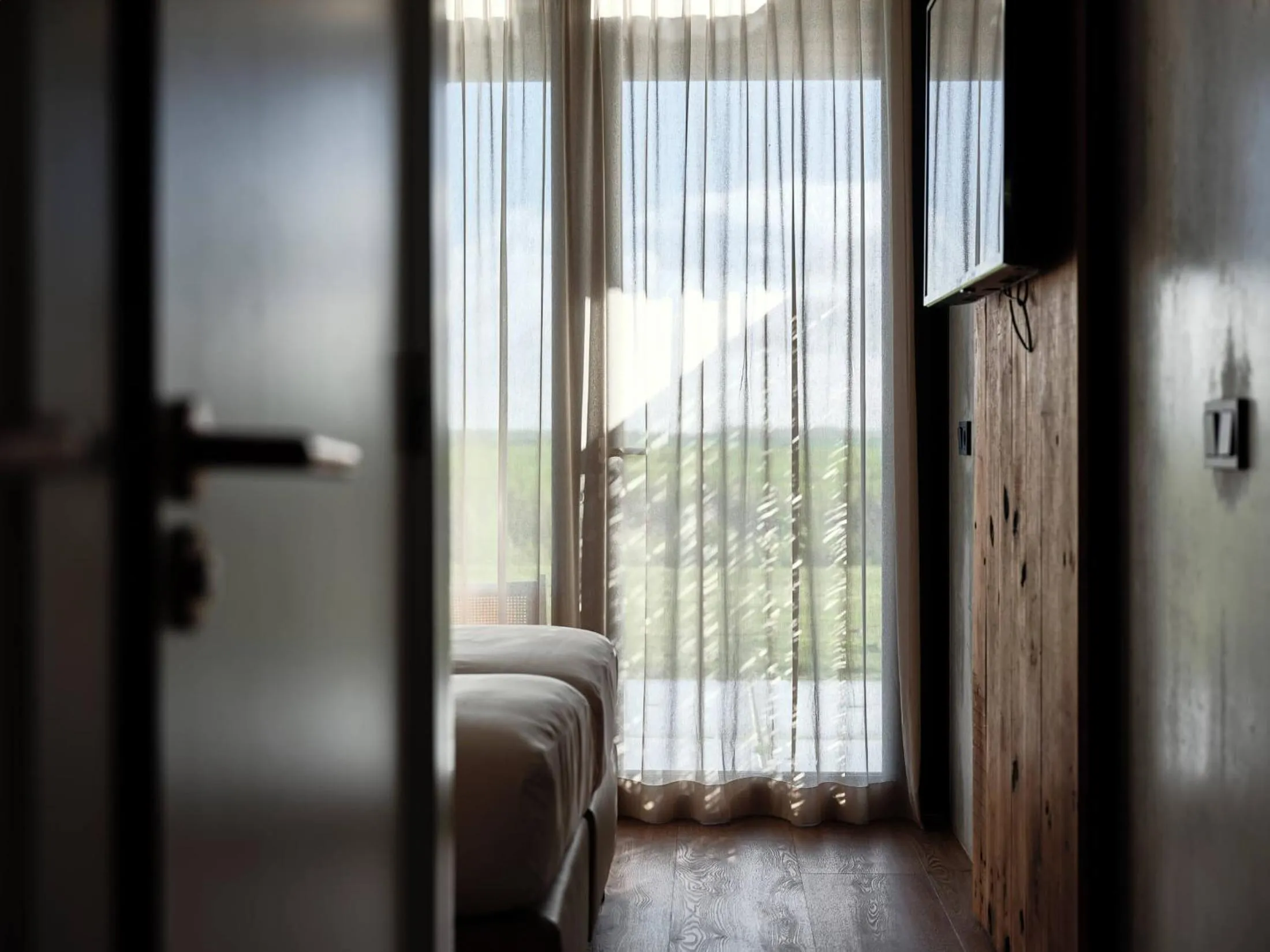 View (from property/room), Bed in Hajé Nieuwegein