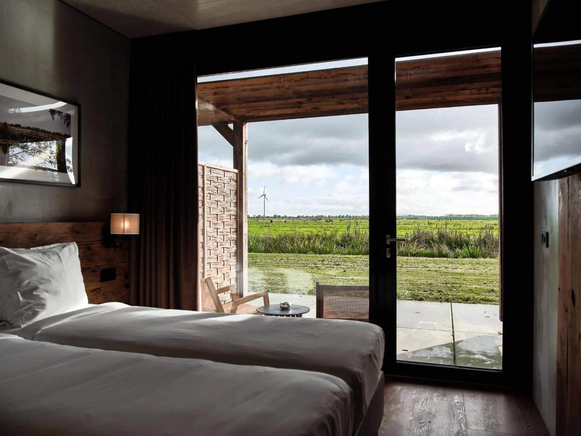 View (from property/room), Bed in Hajé Nieuwegein