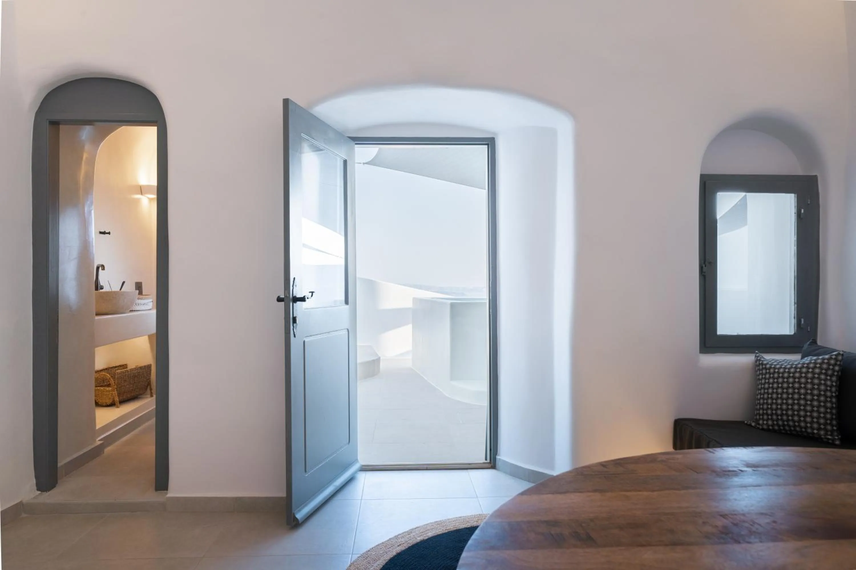 Living room, Bed in Bligos Villas